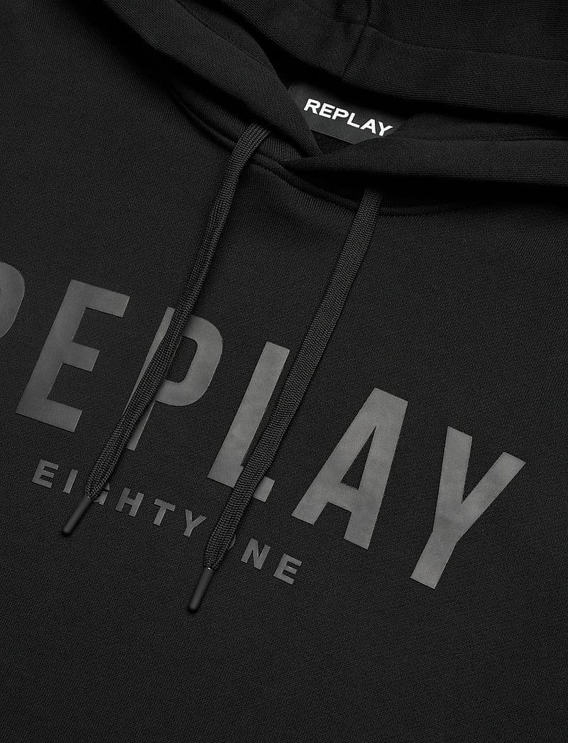 Replay - Jumper REGULAR - kapuutsiga dressipluusid - black - 2