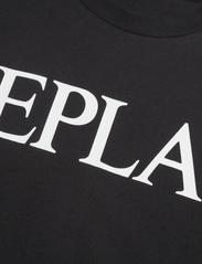 Replay - T-Shirt REGULAR PURE LOGO - kortärmade t-shirts - black - 4