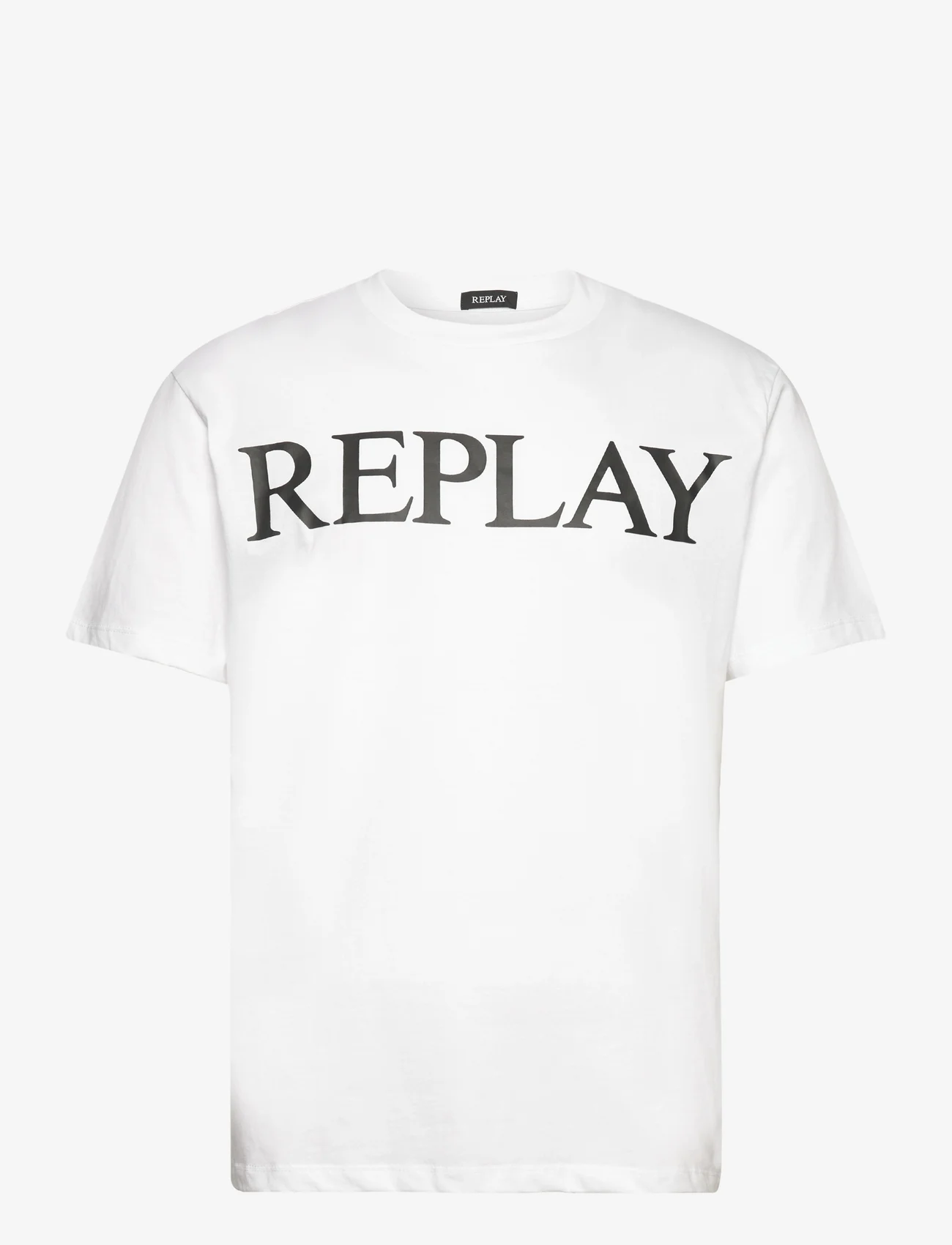 Replay - T-Shirt REGULAR PURE LOGO - kurzärmelige - white - 0