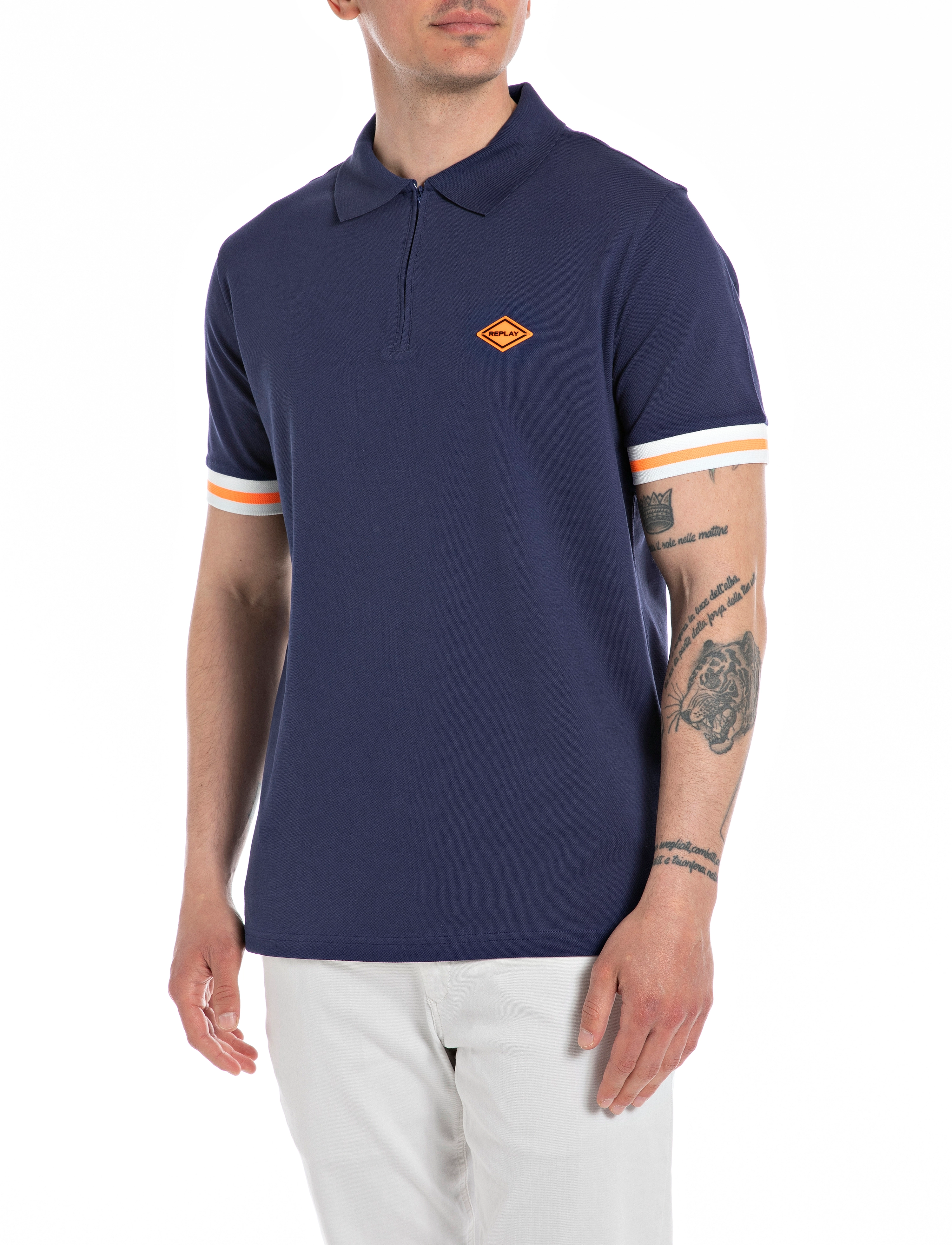 Replay - Polo REGULAR - navy - 3
