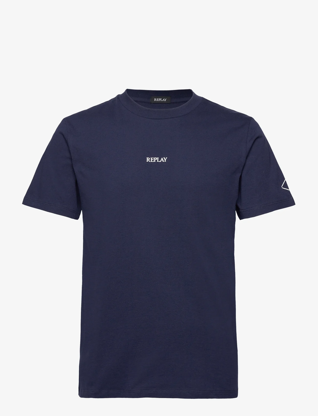 Replay - T-Shirt REGULAR - basic t-shirts - blue - 0