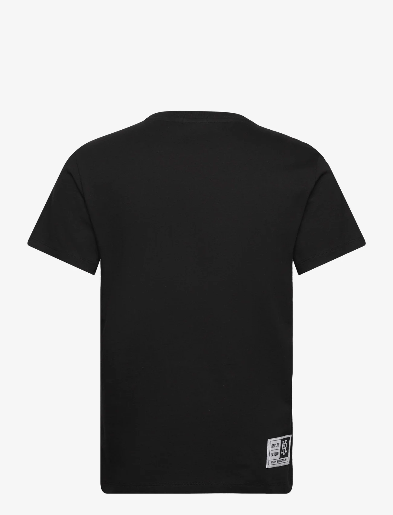 Replay - T-Shirt REGULAR - lühikeste varrukatega t-särgid - black - 1