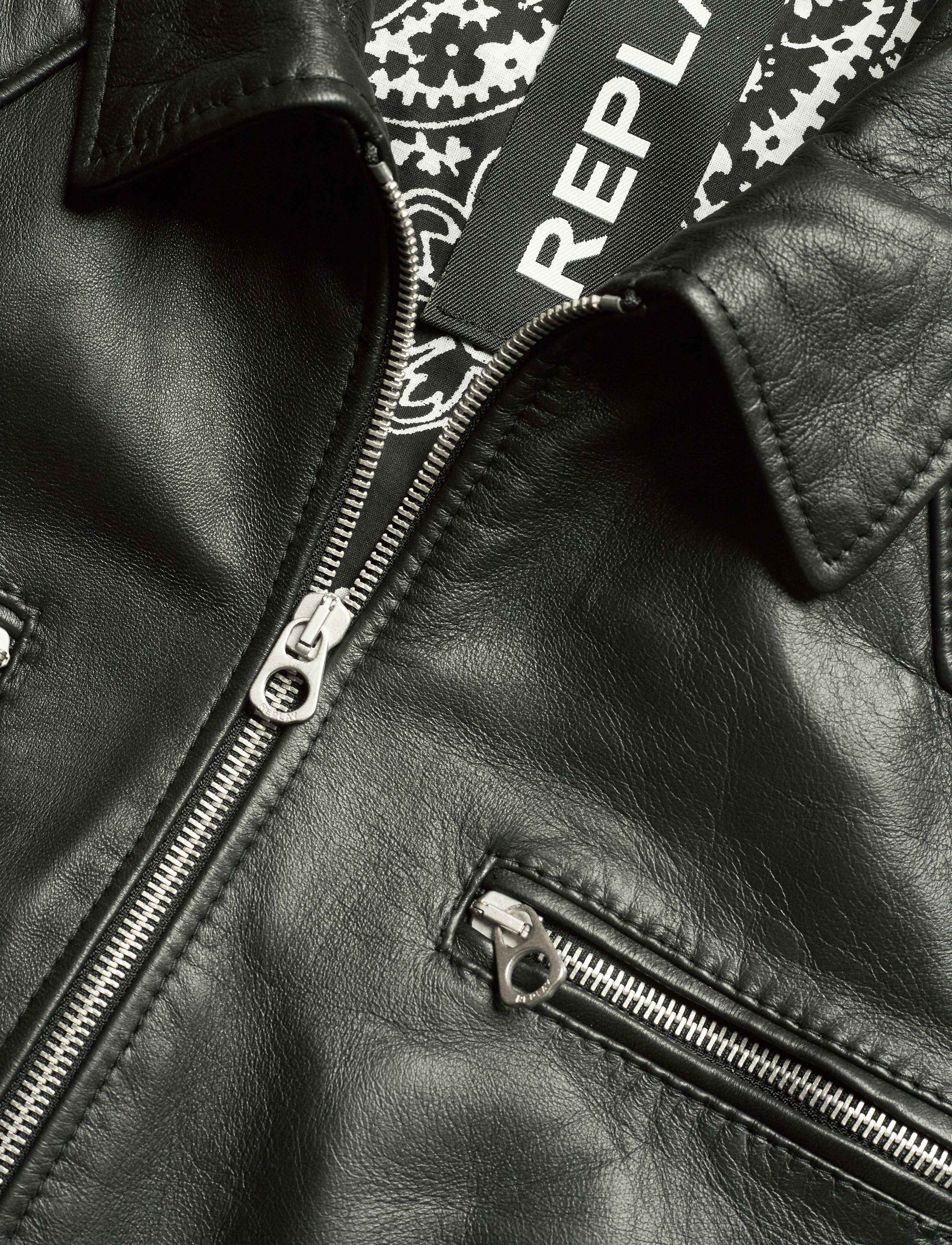 Replay - Leather jacket - black - 2