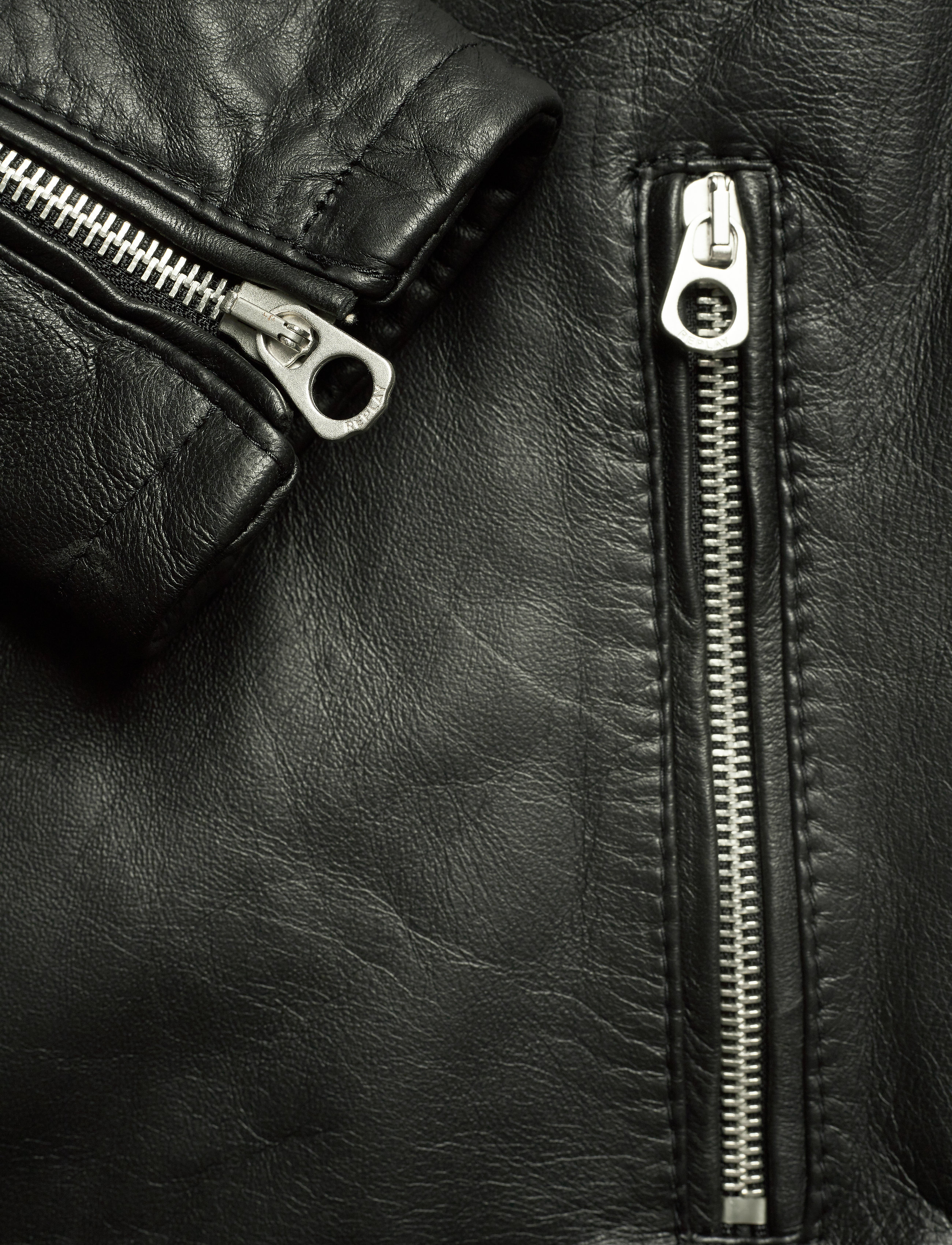Replay - Leather jacket - black - 3