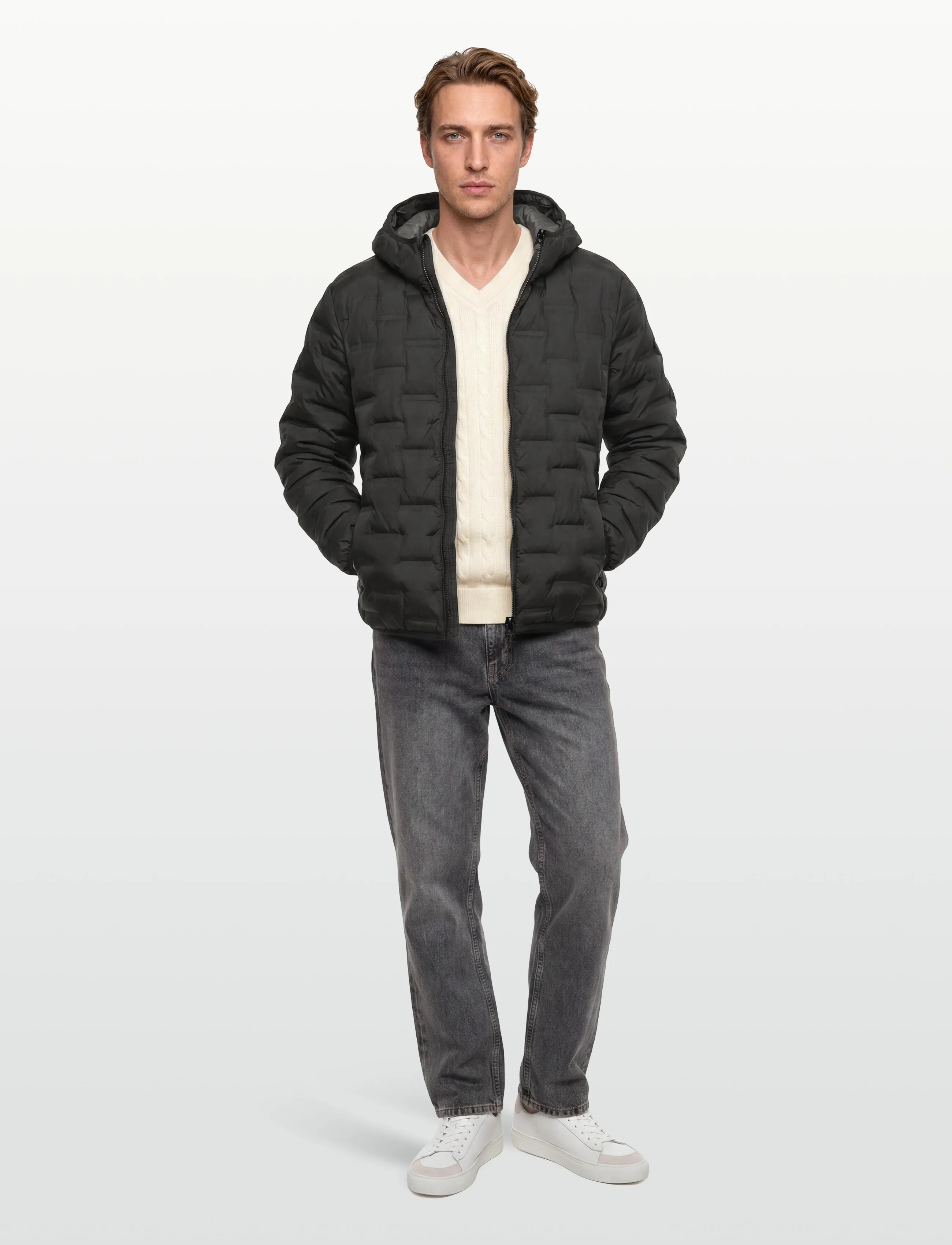 Replay Jacket Regular_Slim, S, Black, Jakker > Vatterede Jakker, Herre