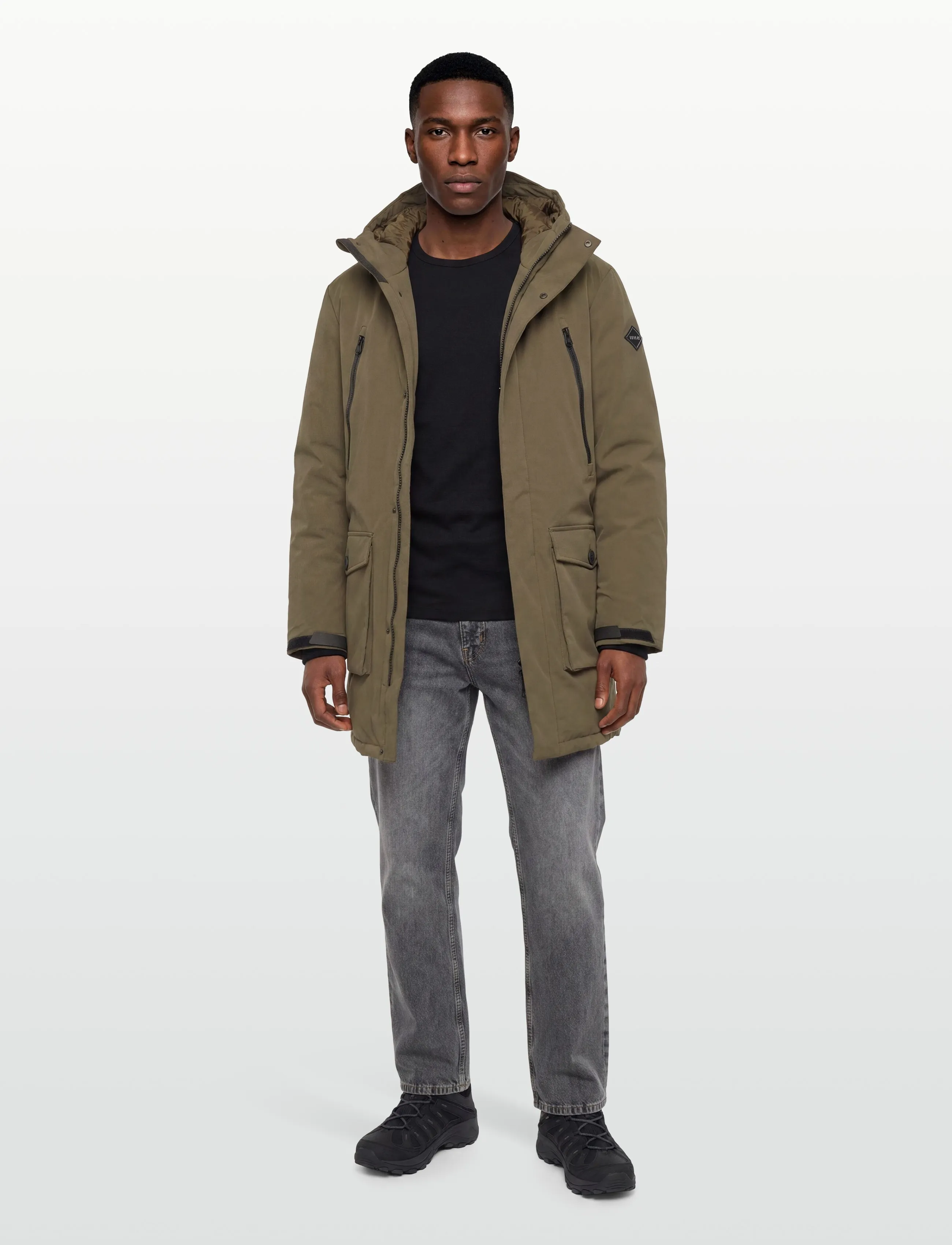 Replay Jacket Relaxed, M, Jackets, Khakigrün - Padded Männerswear