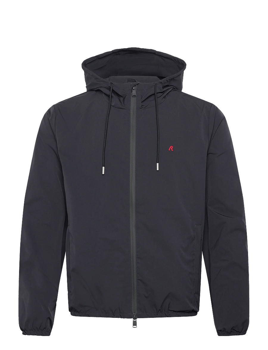 Replay - Jacket REGULAR RED LOGO - efterårsjakker - navy - 1