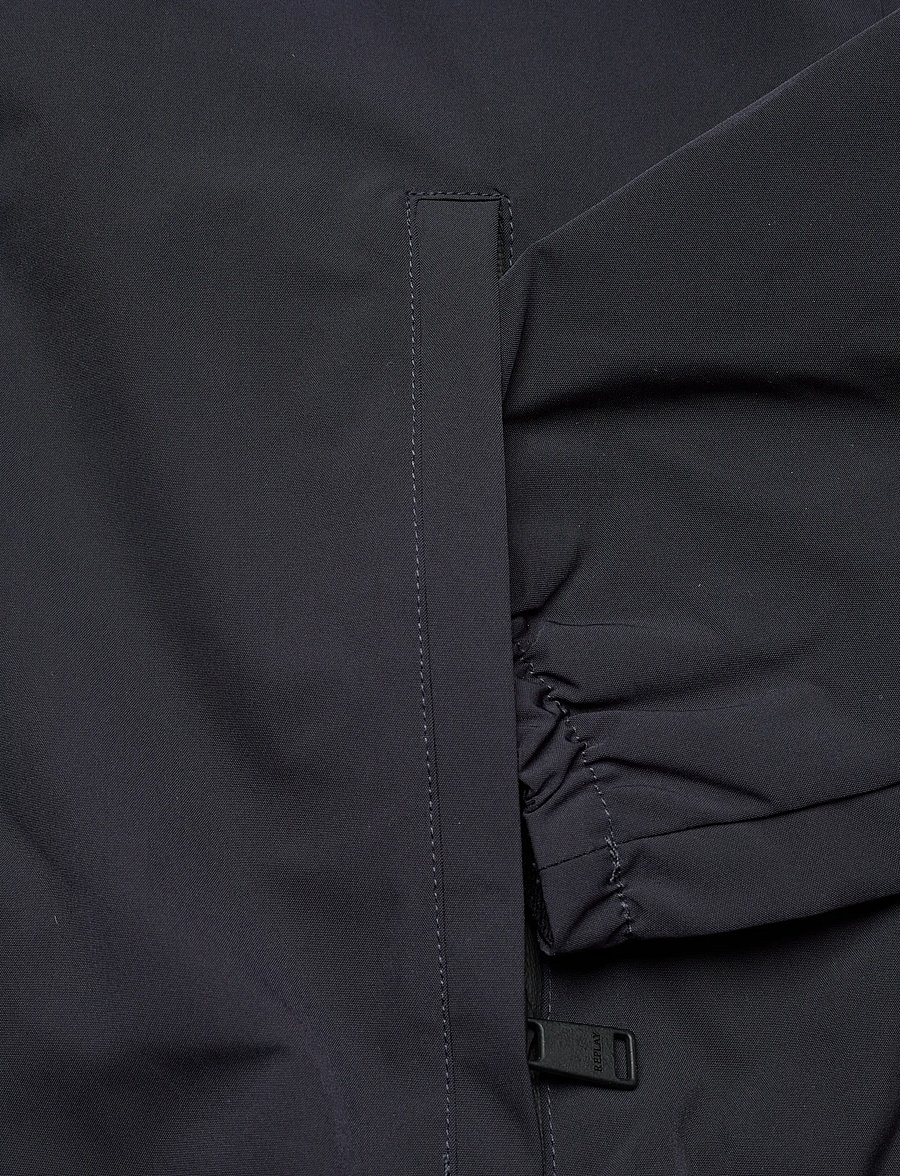 Replay - Jacket REGULAR RED LOGO - efterårsjakker - navy - 5