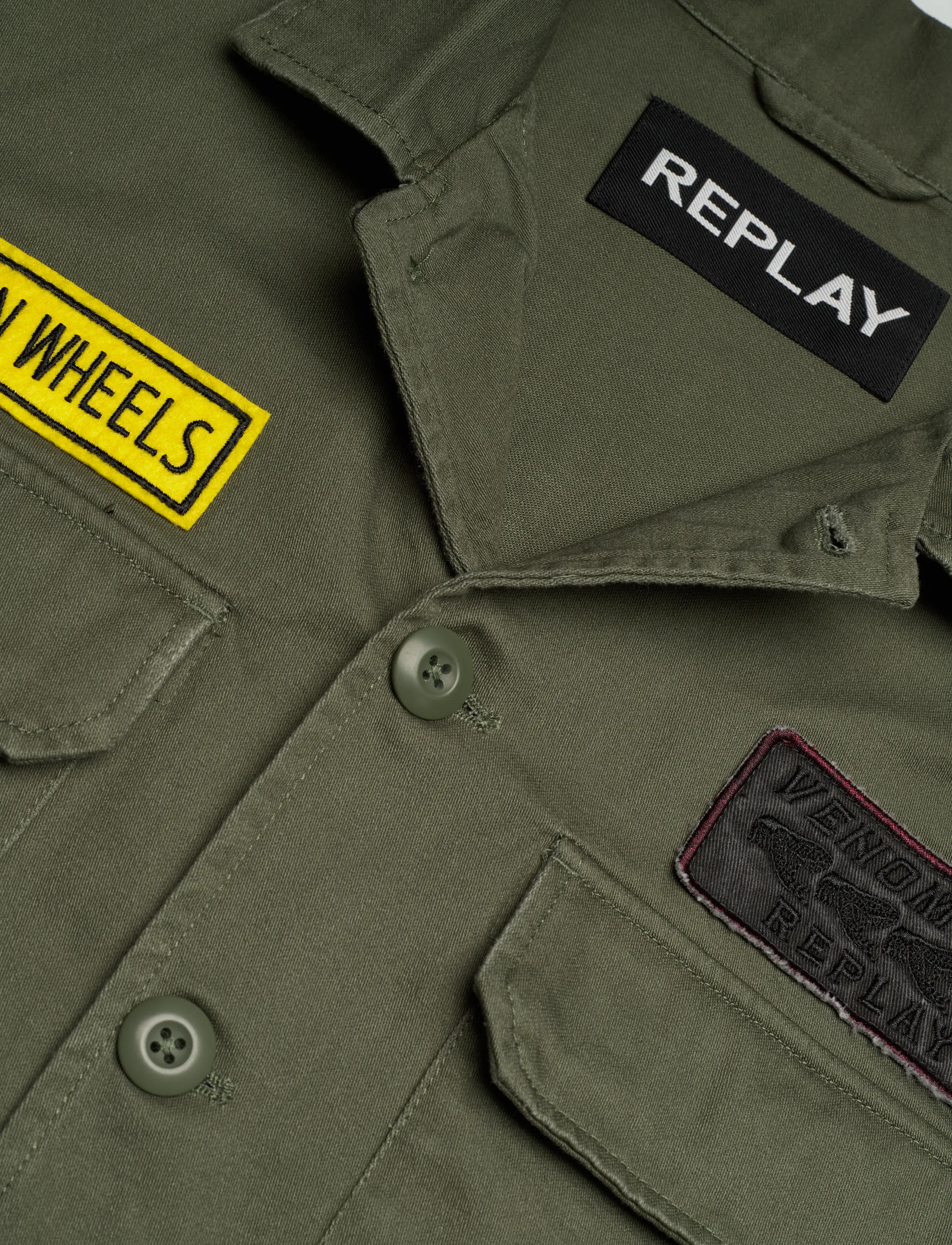Replay - Jacket REGULAR - forårsjakker - khaki green - 2