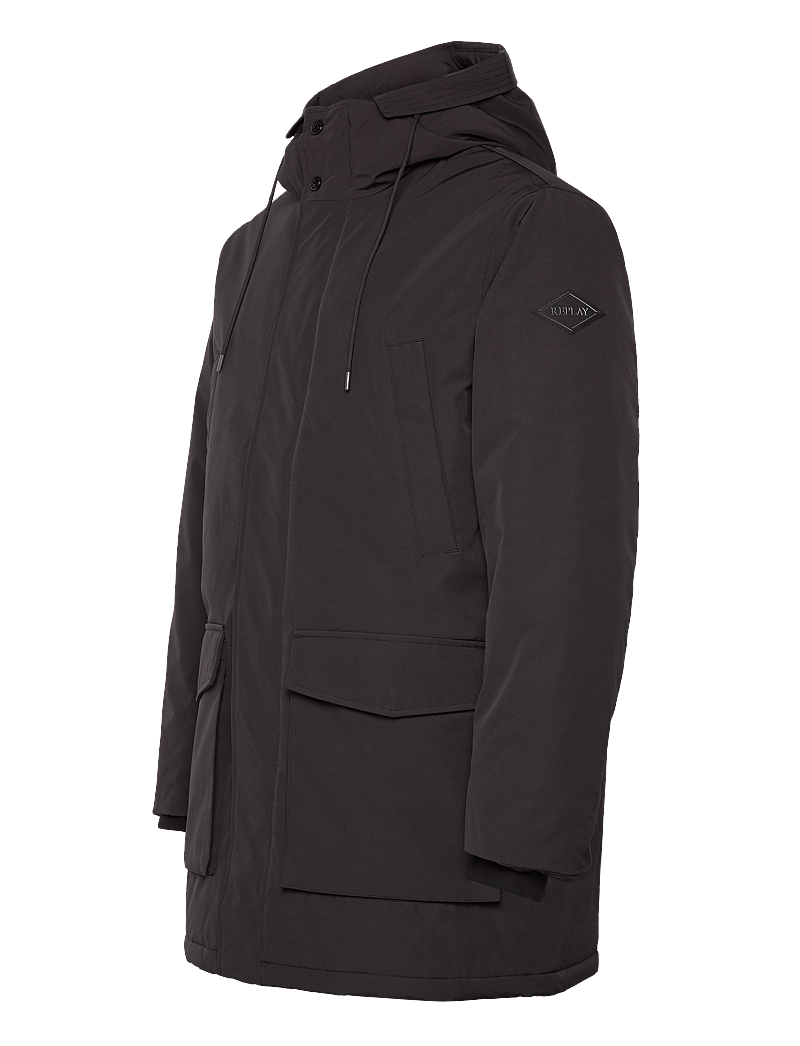 Replay - Jacket PLANET POWERED - parkas - black - 2