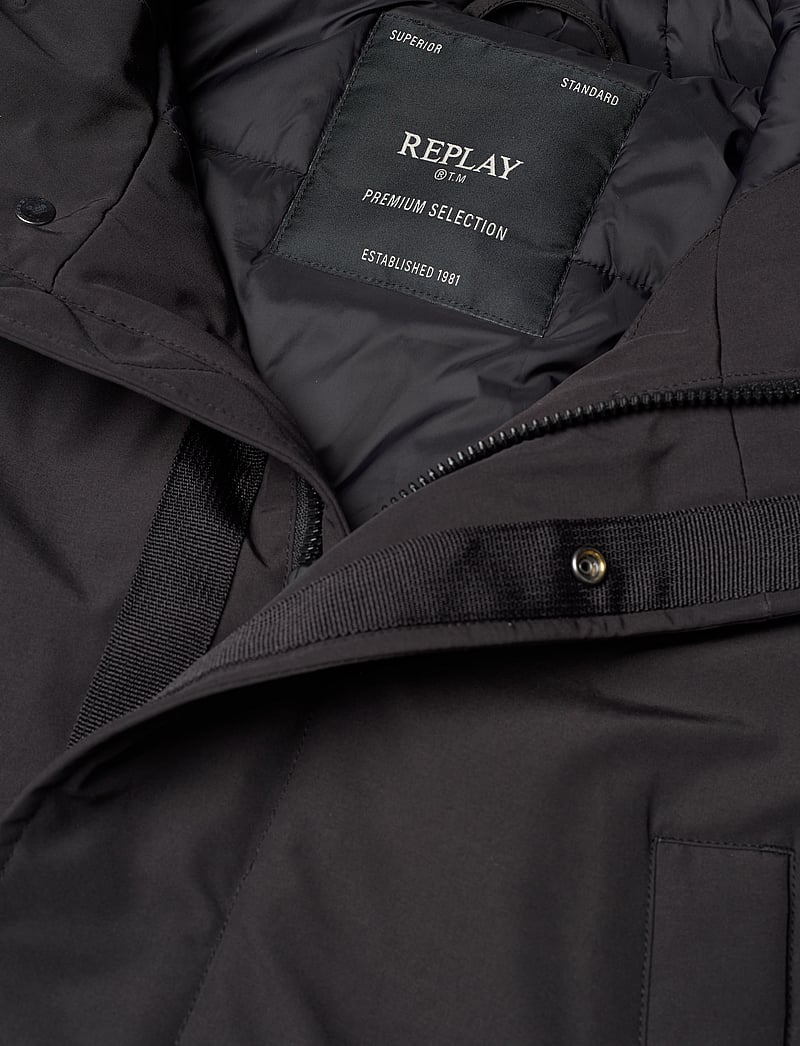 Replay - Jacket PLANET POWERED - parkas - black - 3
