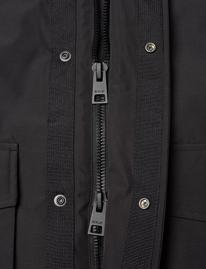 Replay - Jacket PLANET POWERED - parkas - black - 4