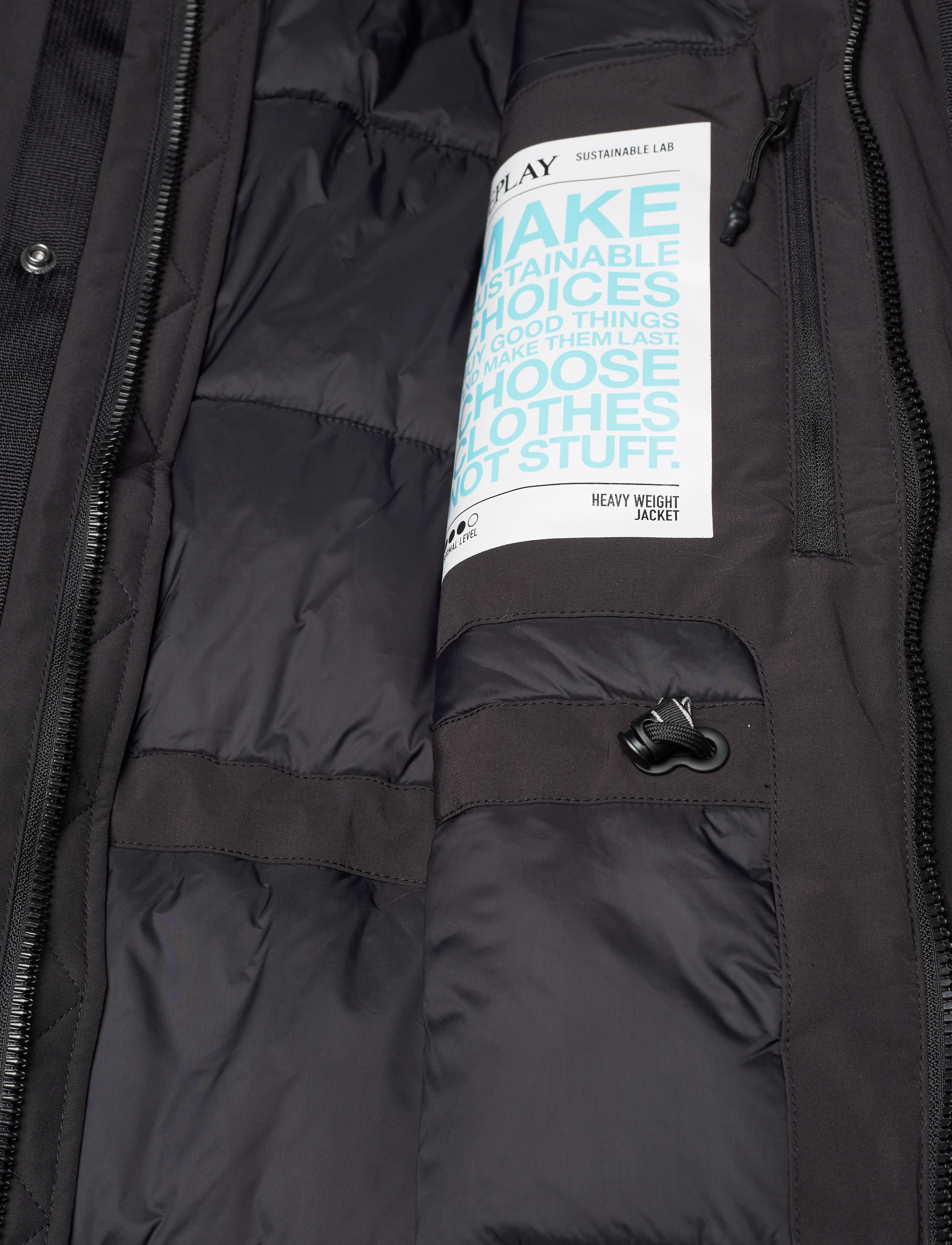 Replay - Jacket  PLANET POWERED - winterjassen - black - 3