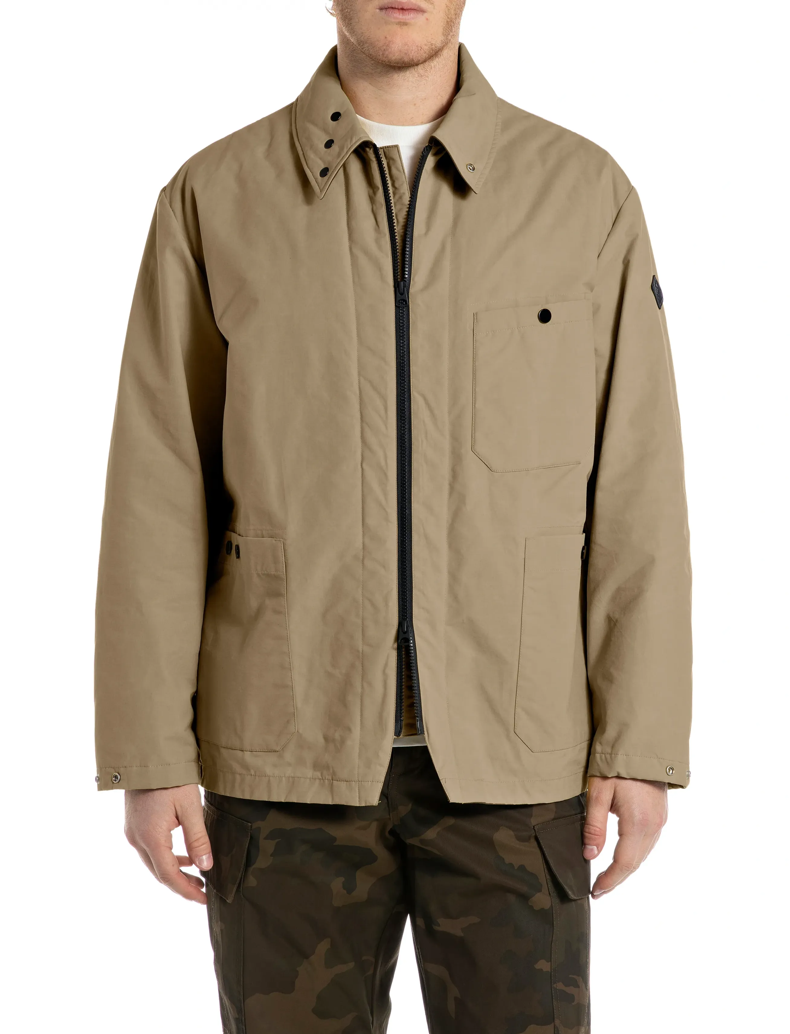 Replay Regular Synthetic Component Jacket, XL, Jackets, Braun - Padded Männerswear
