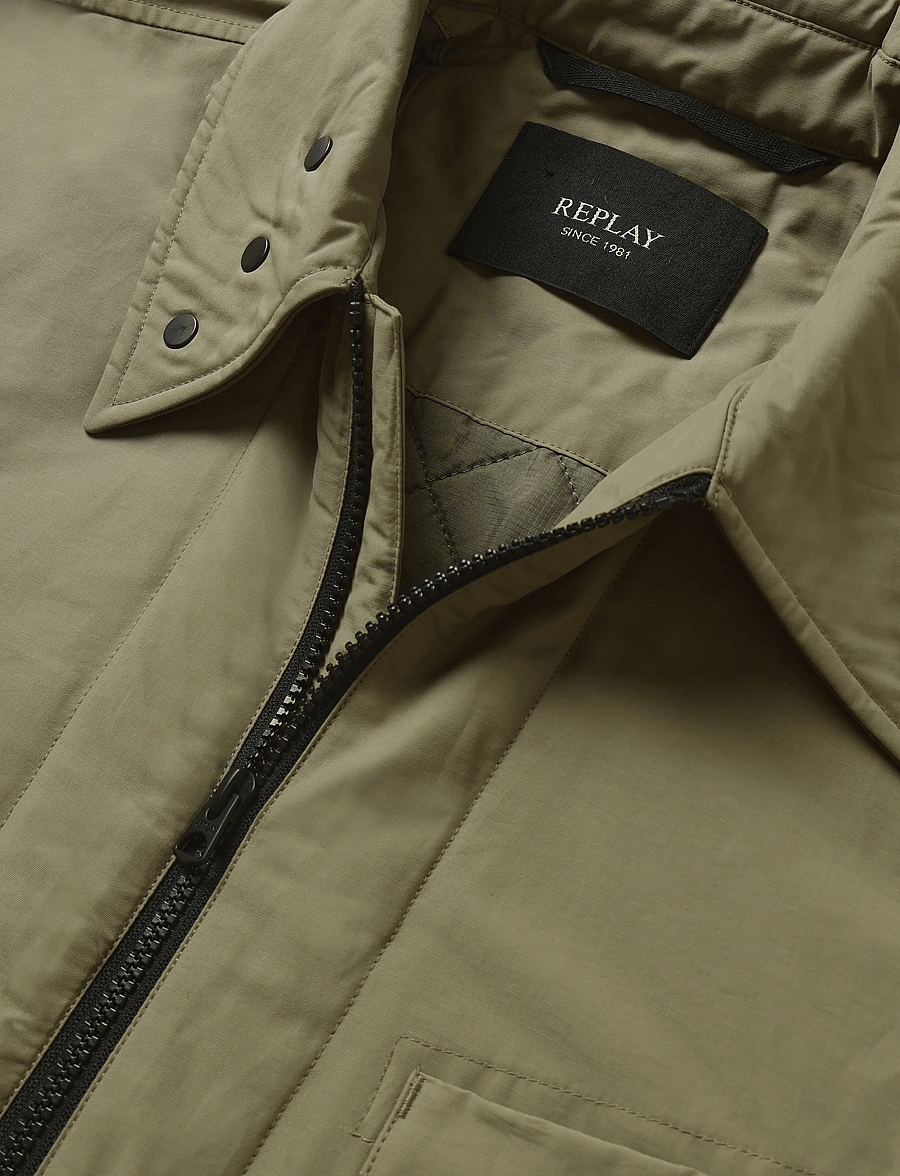 Replay - REGULAR SYNTHETIC COMPONENT Jacket - dunjackor - brown - 4