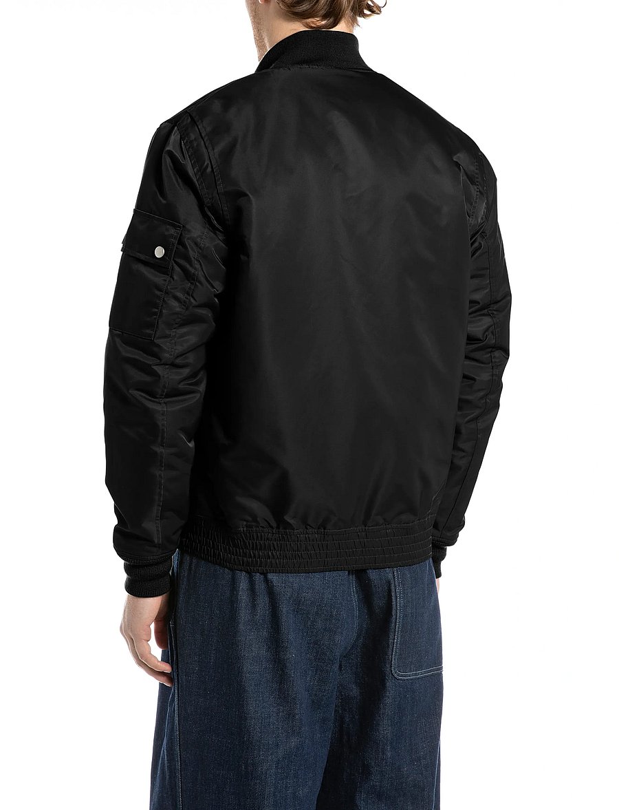 Replay - REGULAR Sustainable SYNTHETIC COMPONENT Jacket - forårsjakker - black - 3