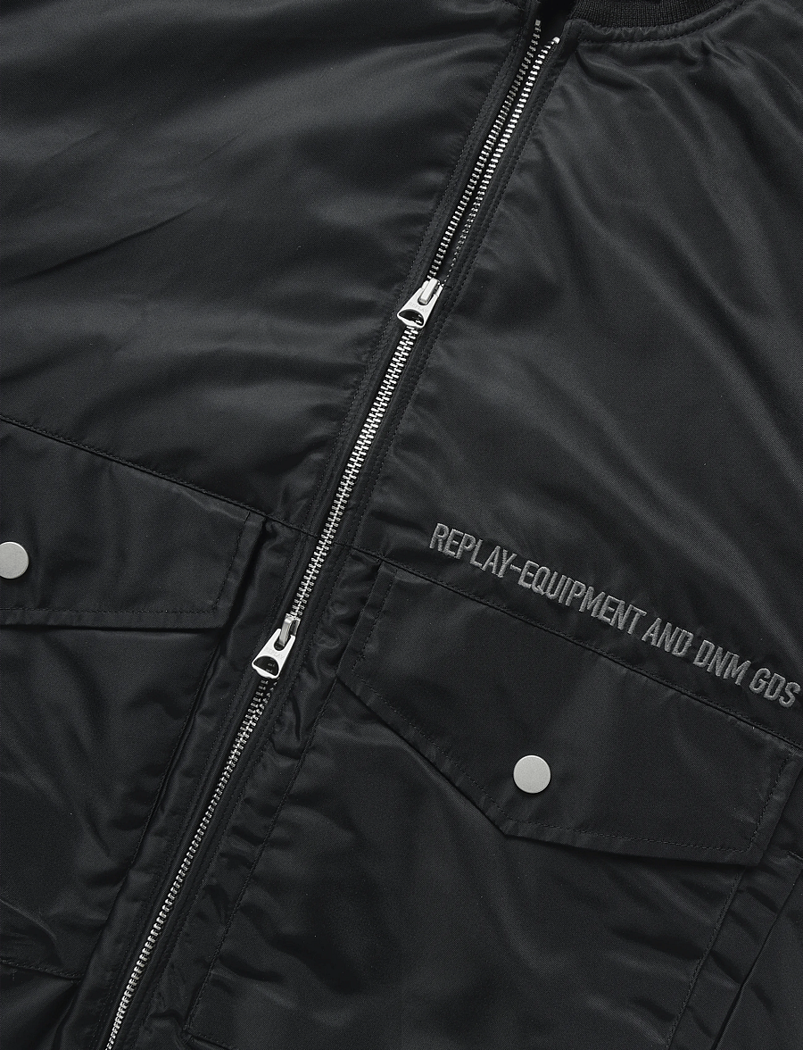 Replay - REGULAR Sustainable SYNTHETIC COMPONENT Jacket - forårsjakker - black - 5