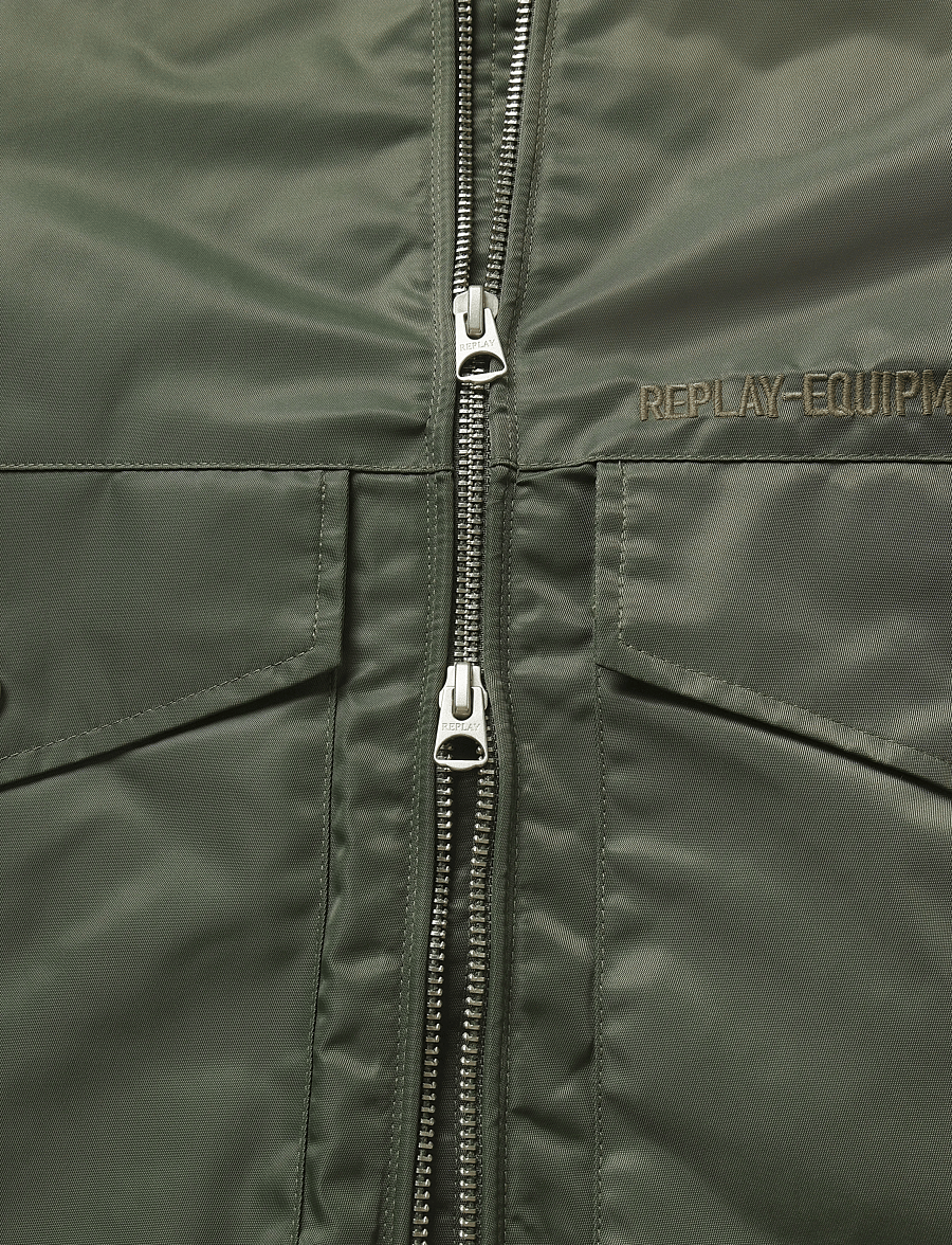 Replay - REGULAR Sustainable SYNTHETIC COMPONENT Jacket - forårsjakker - green - 5