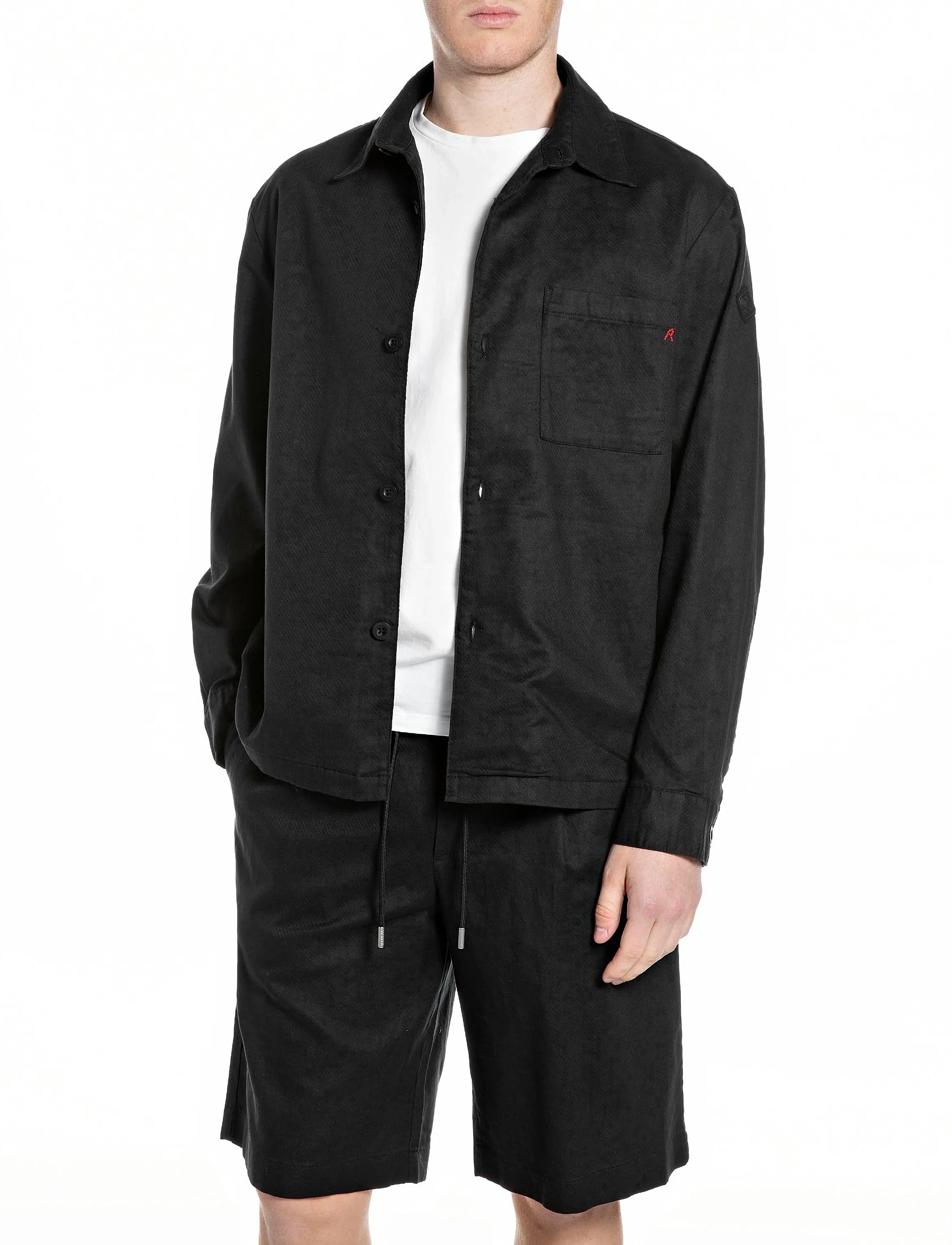 Replay Jacket Regular, L, Black, Jakker > Lette Jakker, Herre
