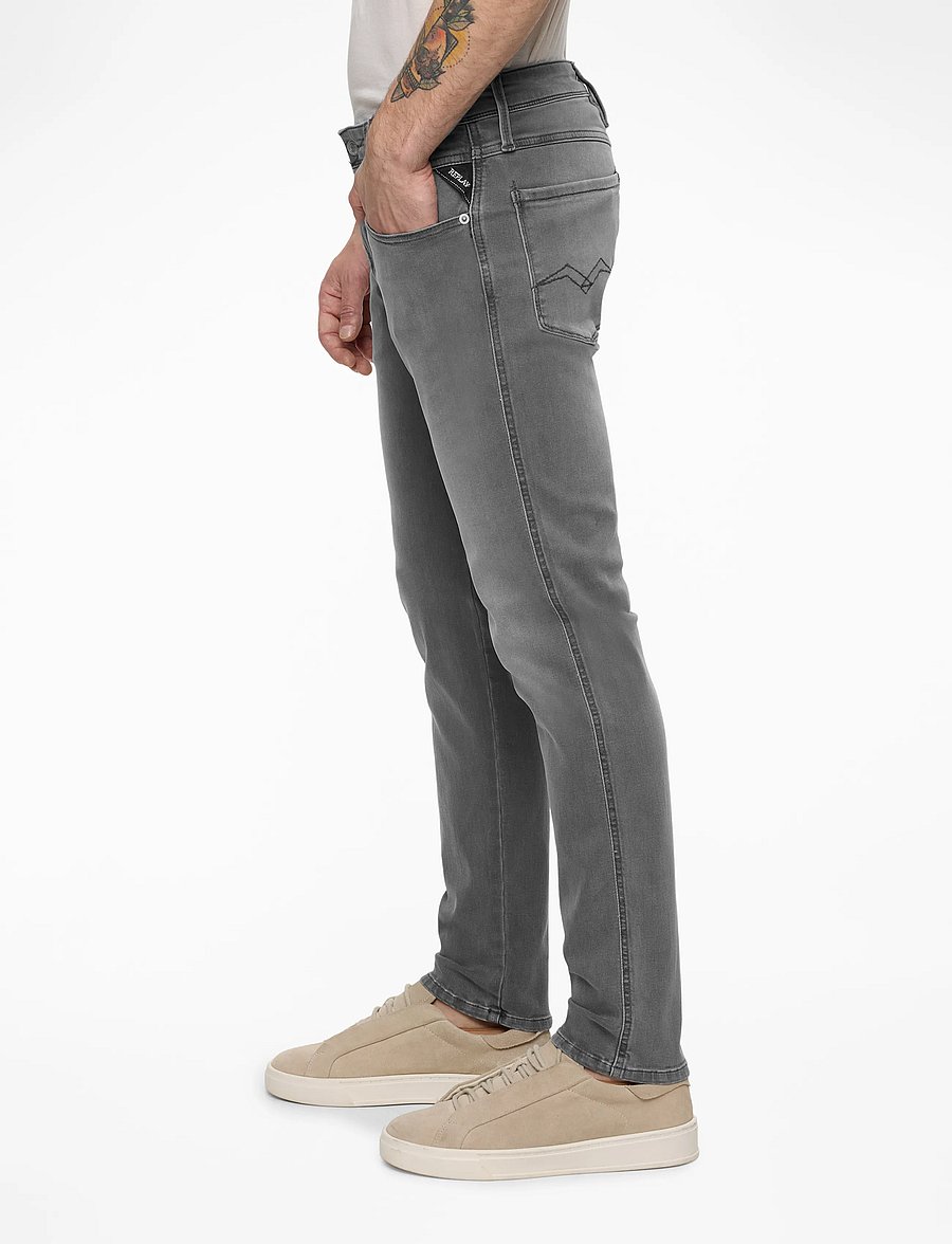 Replay - ANBASS Trousers SLIM C-Stretch - slim fit jeans - grey - 3