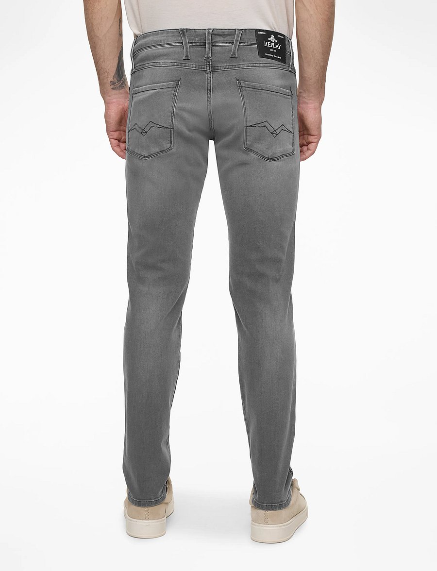 Replay - ANBASS Trousers SLIM C-Stretch - slim fit jeans - grey - 4
