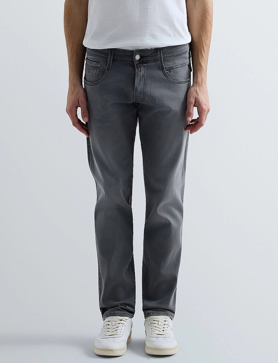 Replay - ANBASS Trousers SLIM C-Stretch - slim fit jeans - grey - 4