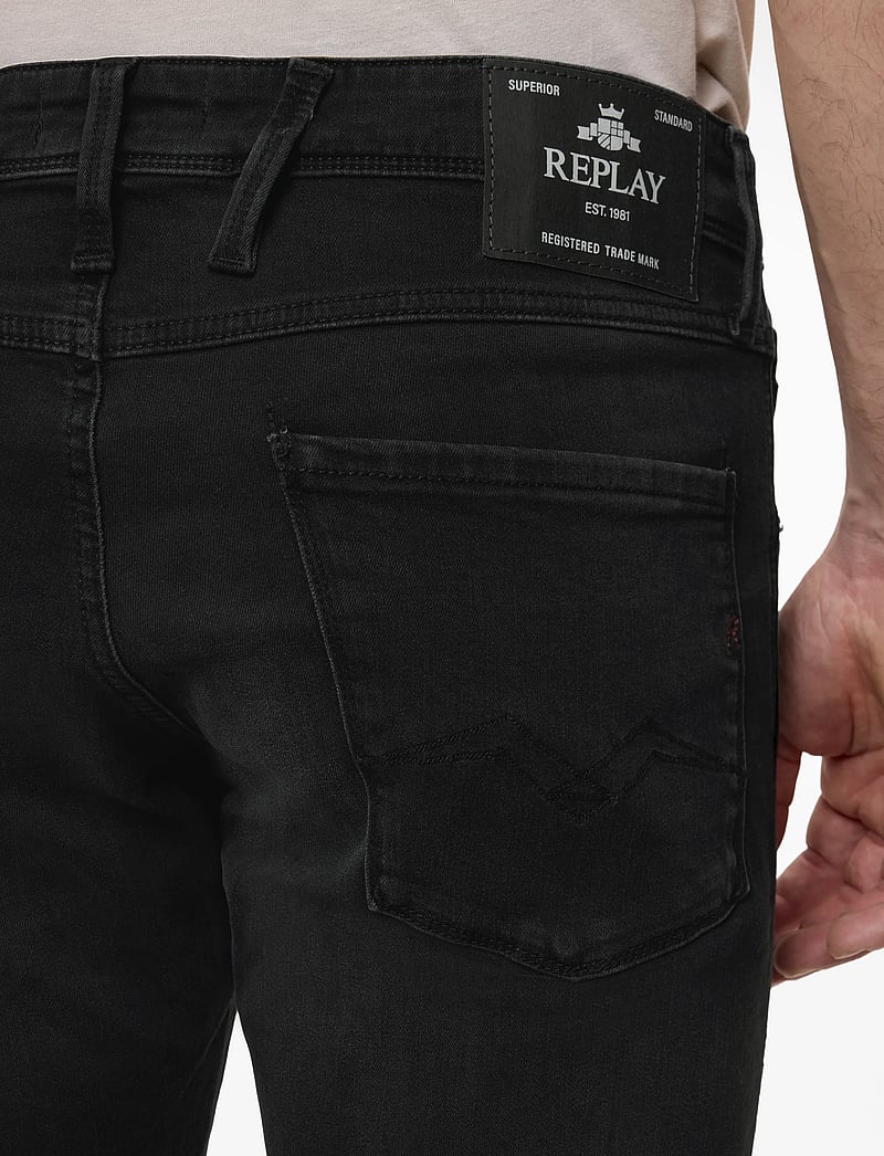 Replay - ANBASS Trousers SLIM C-Stretch - slim jeans - dark grey - 5