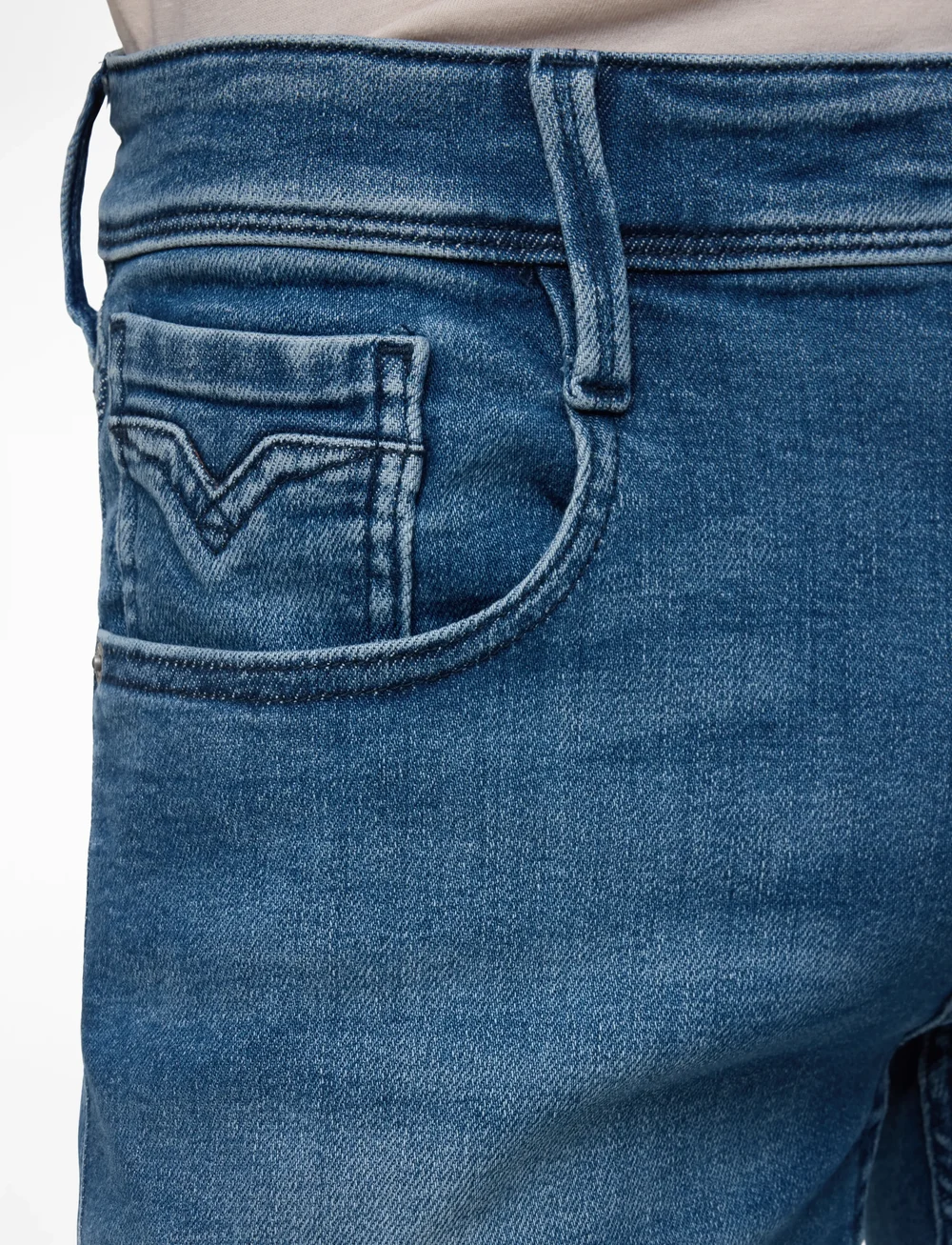 Replay - ANBASS Trousers SLIM C-Stretch - slim jeans - blue - 5