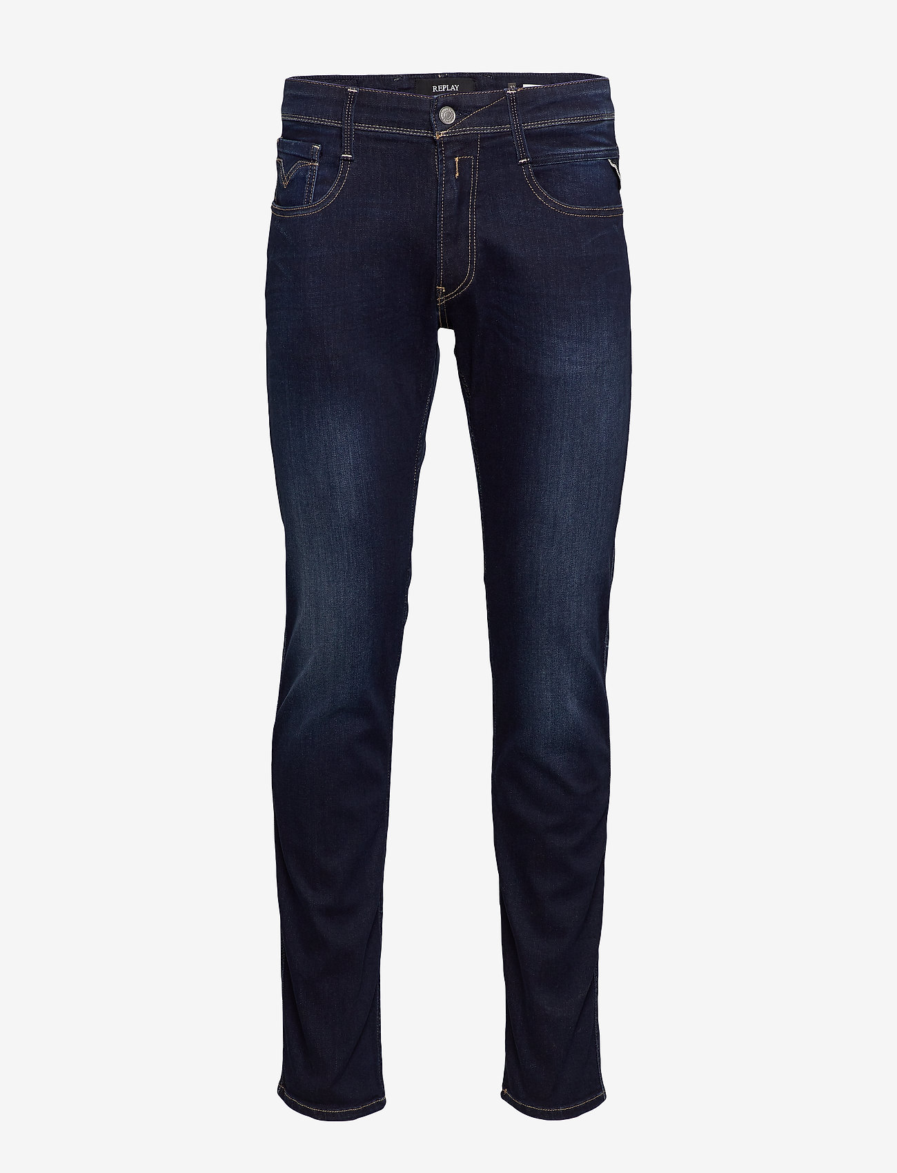 Replay ANBASS Trousers SLIM 99 Denim - Denimkläder - DARK BLUE / blue