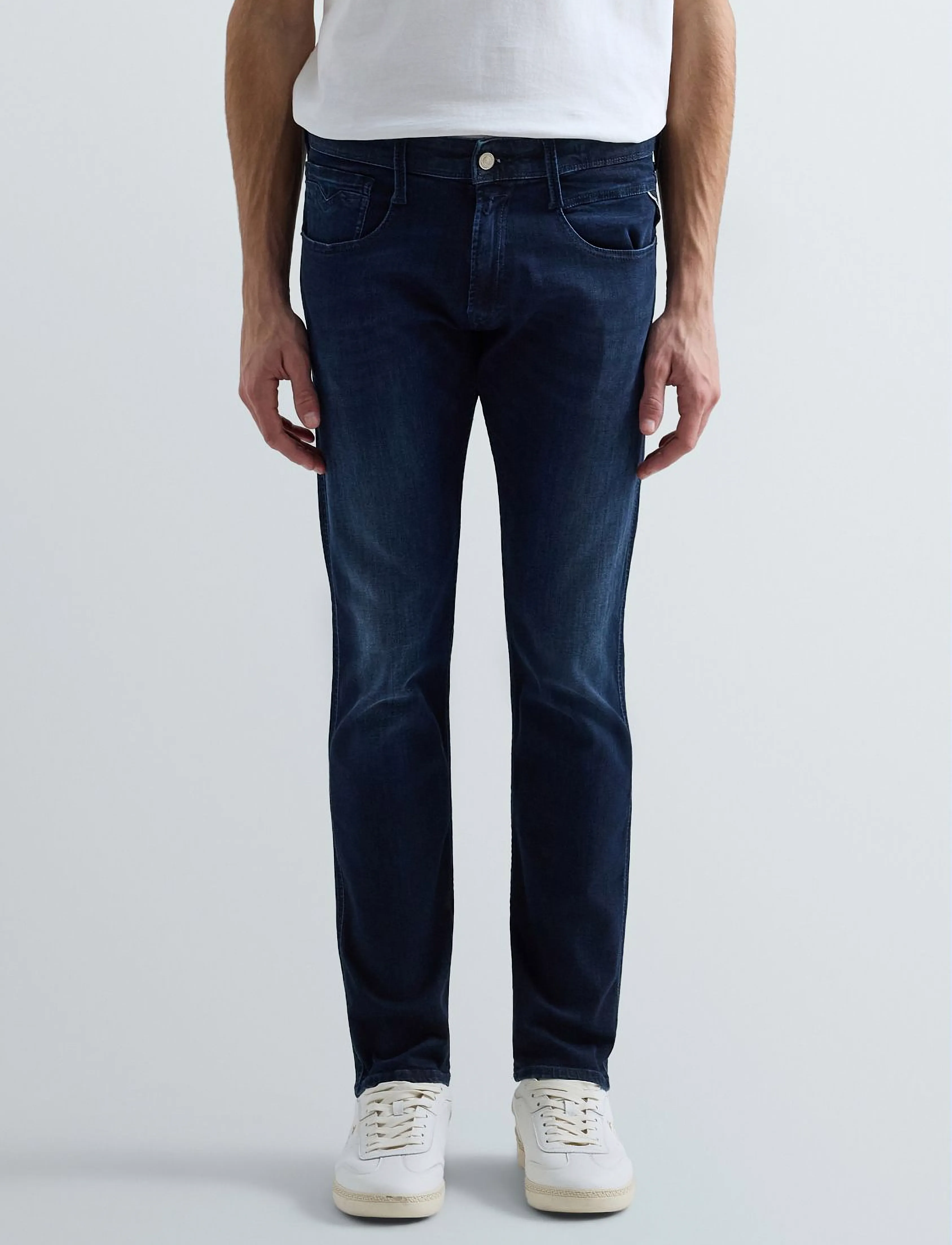 Replay - ANBASS Trousers SLIM 99 Denim - kitsad teksad - blue - 3