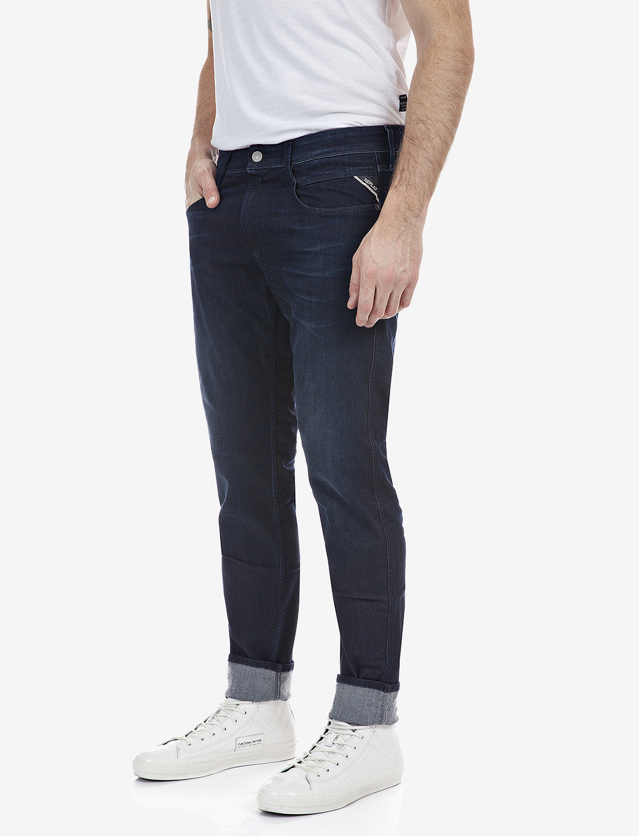 Replay - ANBASS Trousers SLIM 99 Denim - dark blue - 2