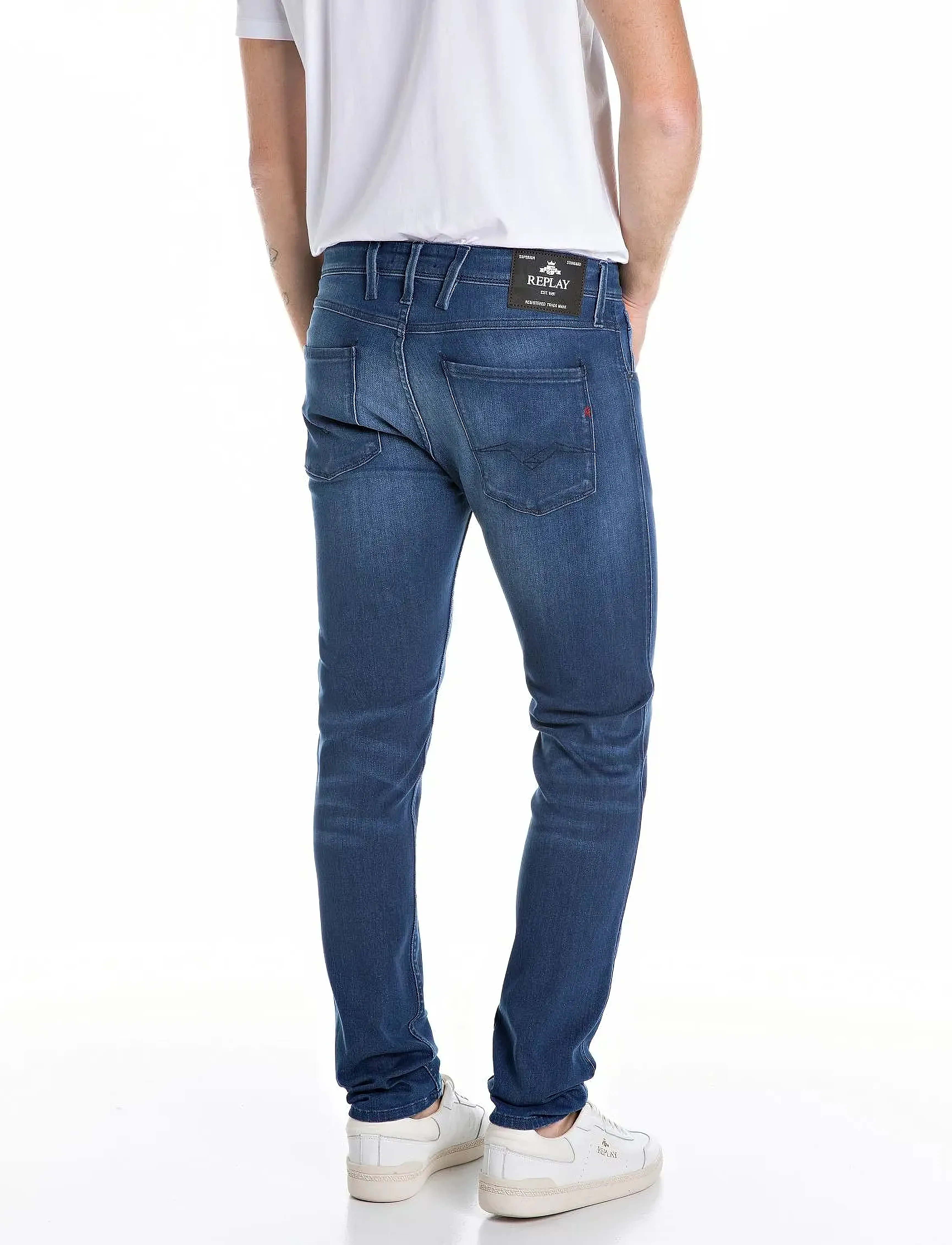Replay - ANBASS Trousers SLIM 99 Denim - slim jeans - blue - 3
