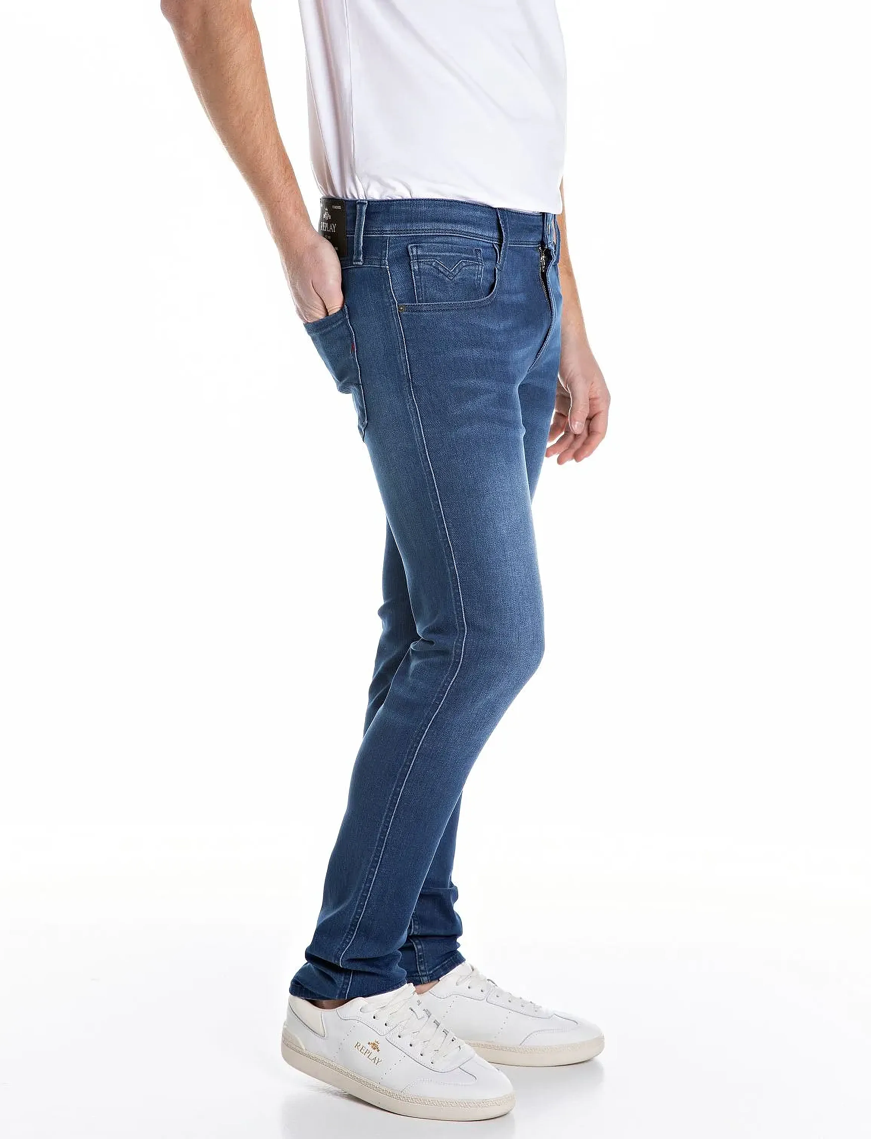 Replay - ANBASS Trousers SLIM 99 Denim - slim jeans - blue - 4