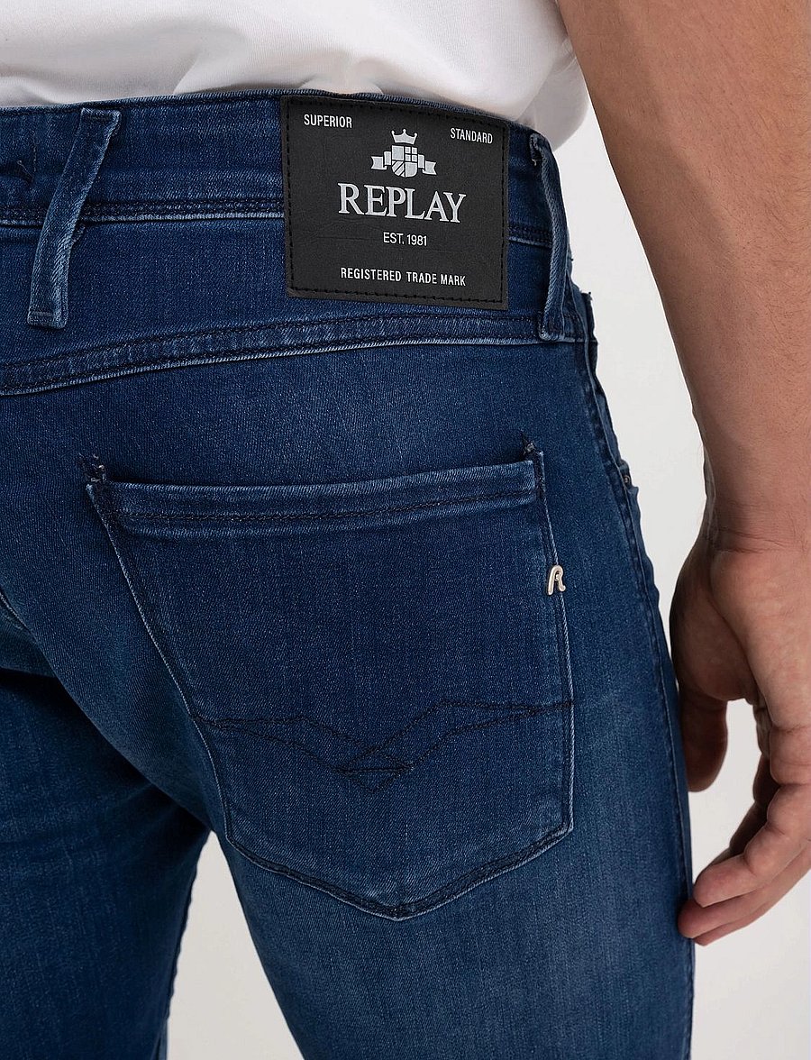 Replay - ANBASS Trousers SLIM 99 Denim - slim jeans - blue - 4