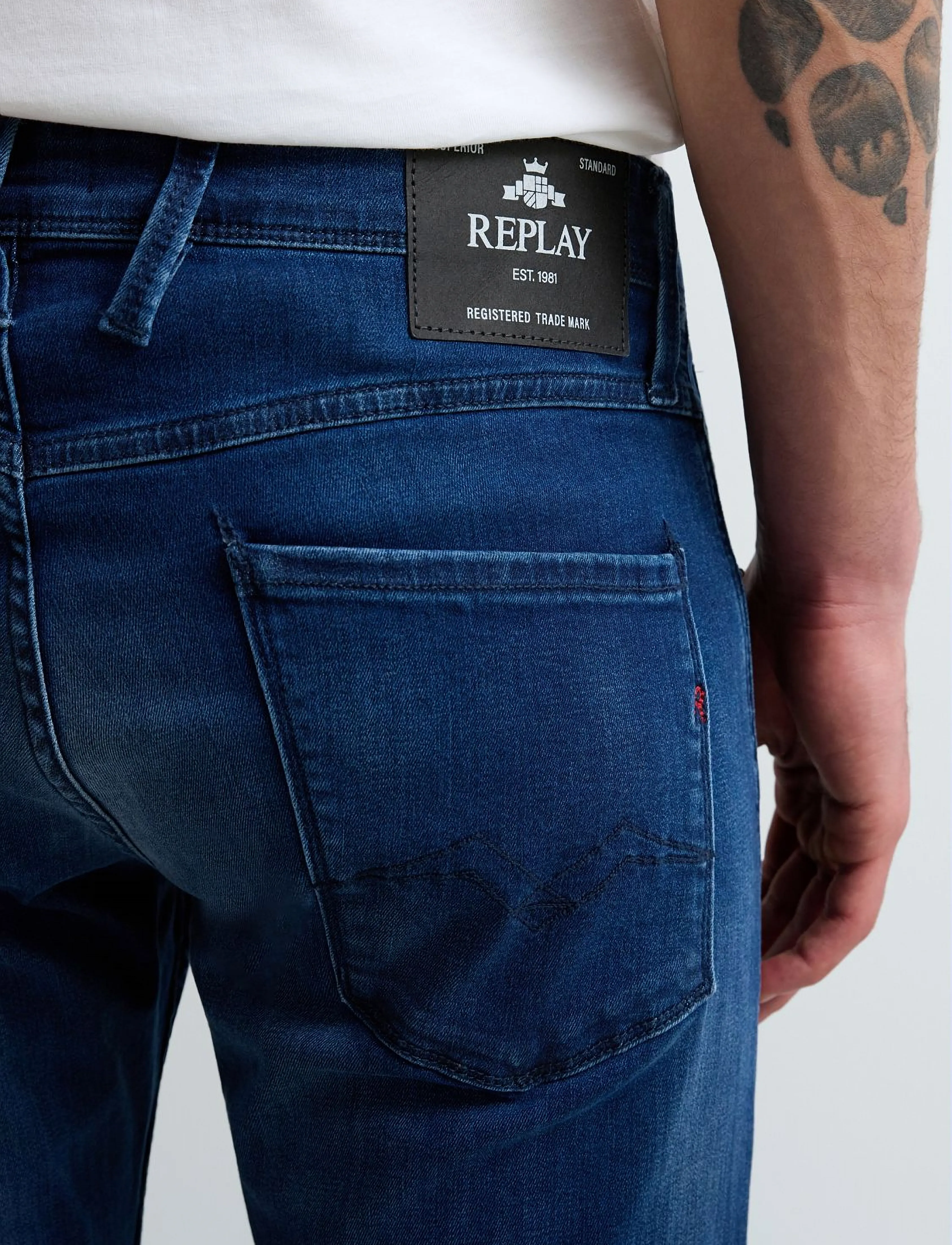 Replay - ANBASS Trousers SLIM 99 Denim - slim jeans - blue - 4