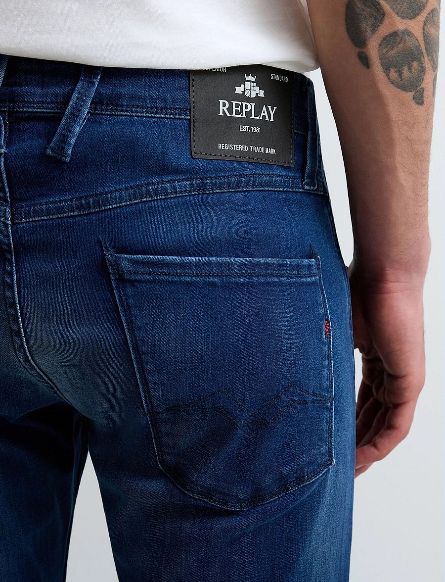 Replay - ANBASS Trousers SLIM 99 Denim - slim jeans - blue - 4