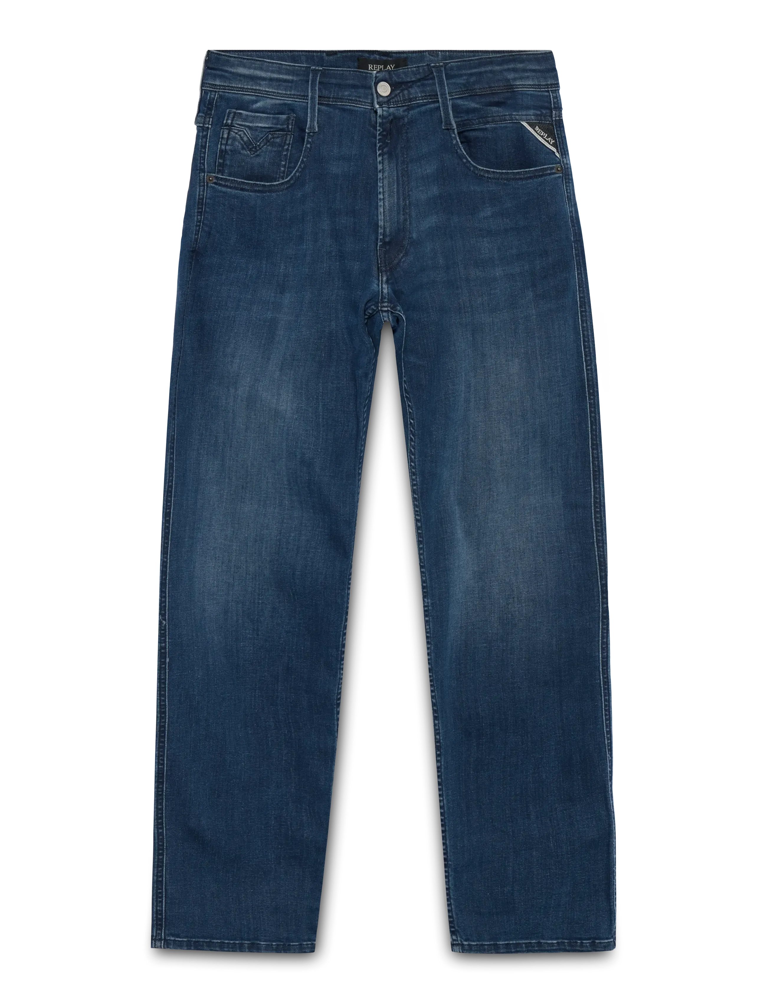 Replay ANBASS Trousers SLIM 99 Denim - Jeans - MEDIUM BLUE / blue