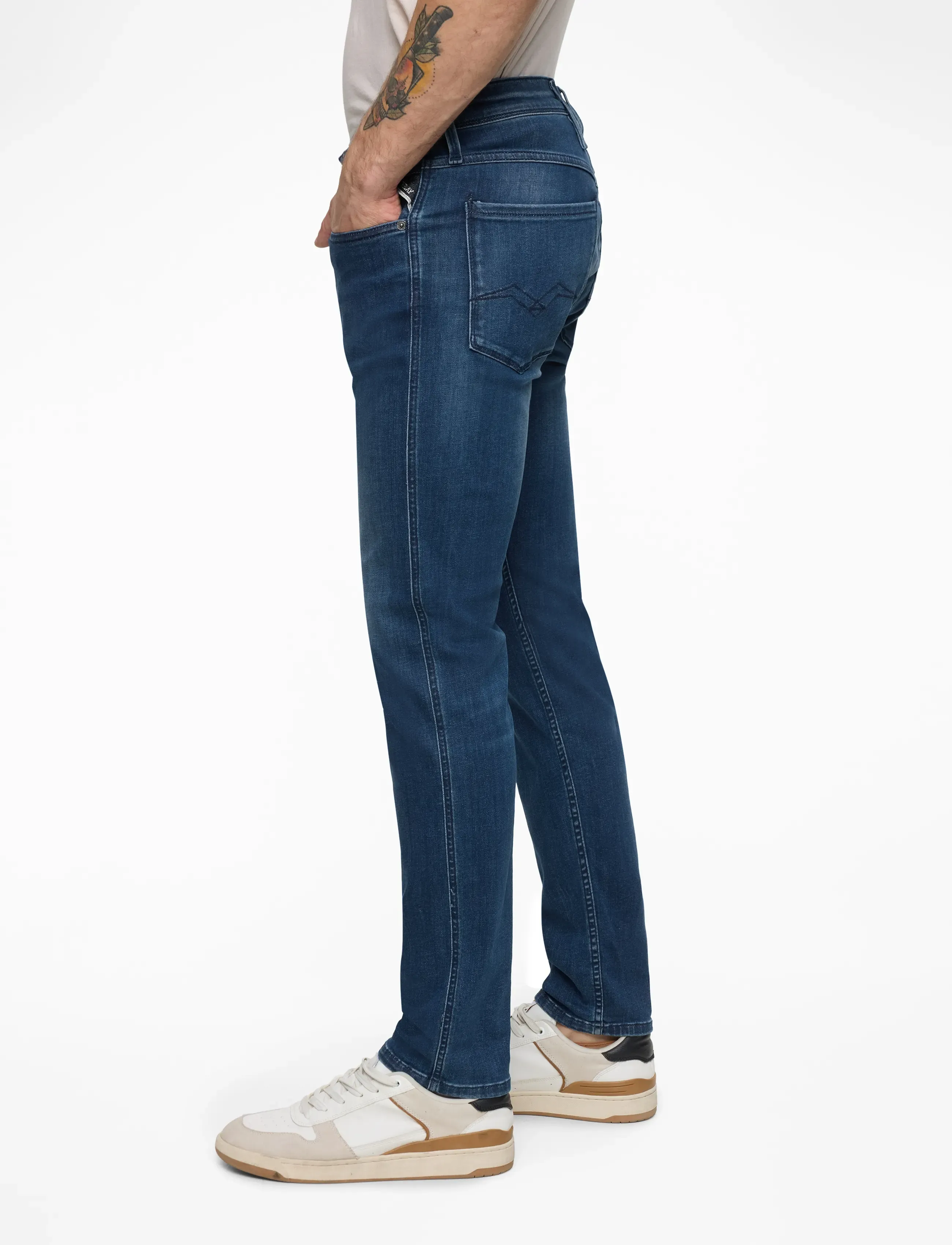 Replay - ANBASS Trousers SLIM 99 Denim - slim fit jeans - medium blue - 4