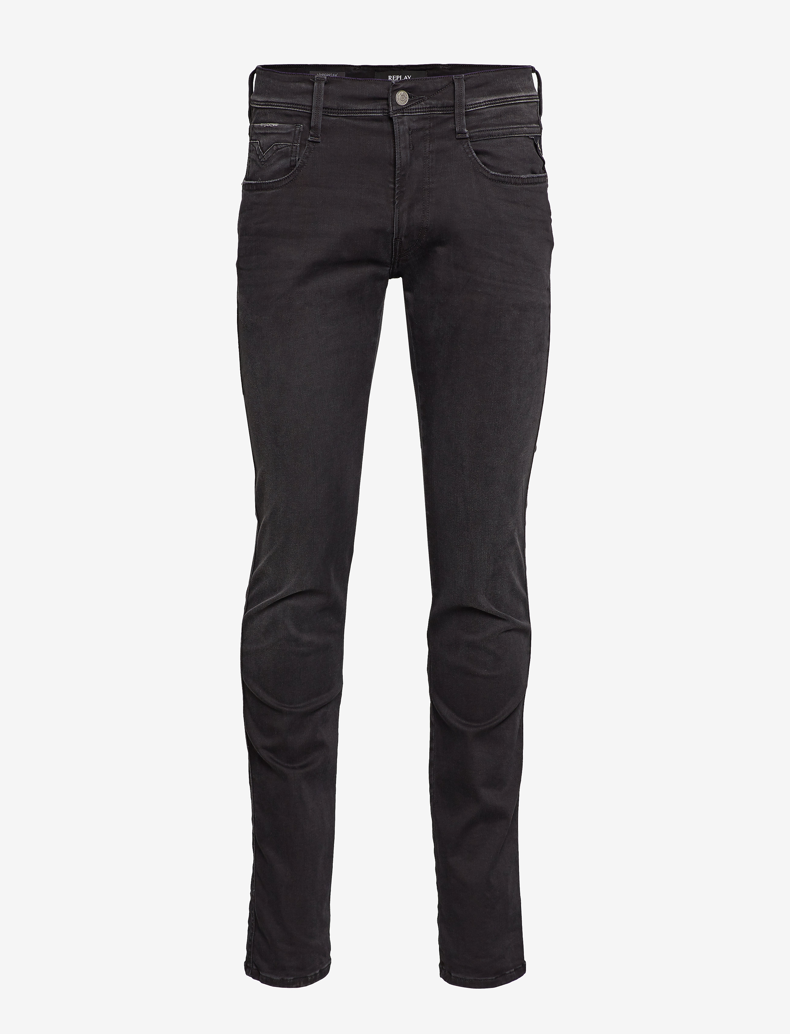 REPLAY Anbass Hosen Slim Hyper Cloud Schwarz - 34x32 - Herren