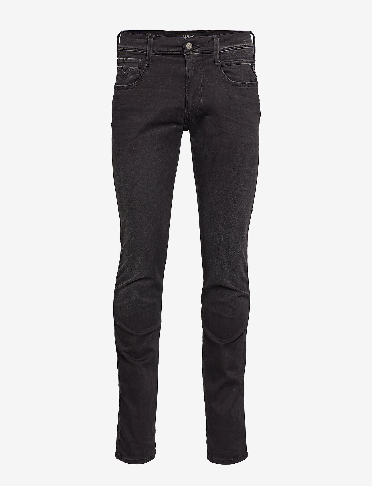 Replay - ANBASS Trousers SLIM Hyper Cloud - slim fit jeans - black - 1