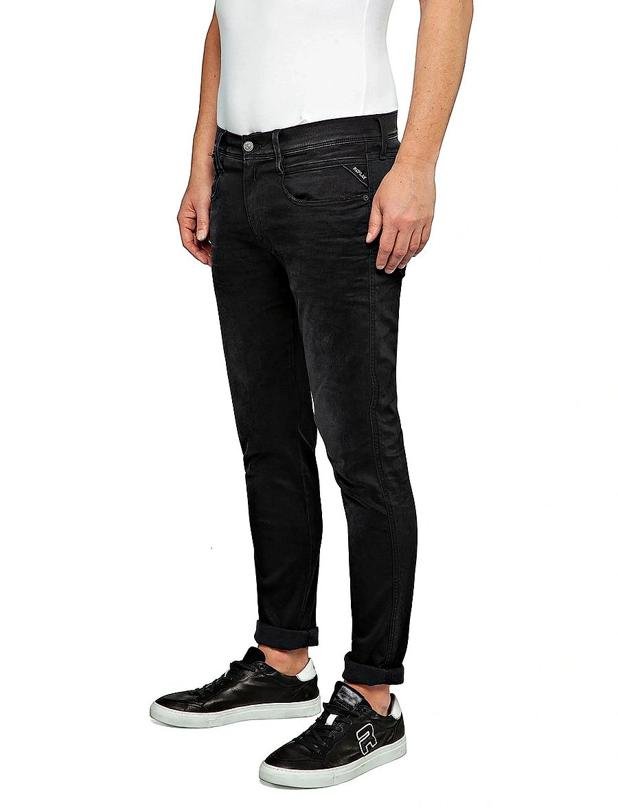 Replay - ANBASS Trousers SLIM Hyper Cloud - slim-fit jeans - black - 4