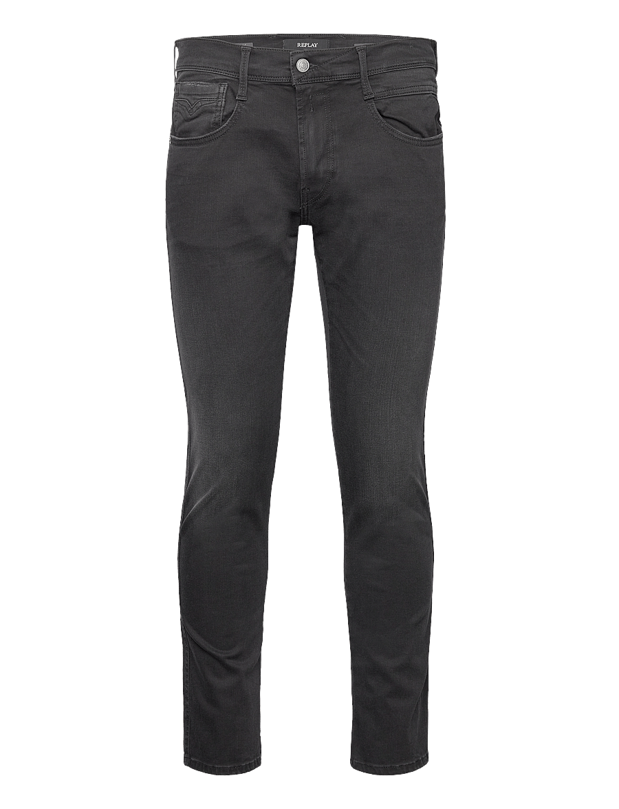 Replay - ANBASS Trousers SLIM Hyper Cloud - kitsad teksad - black - 1