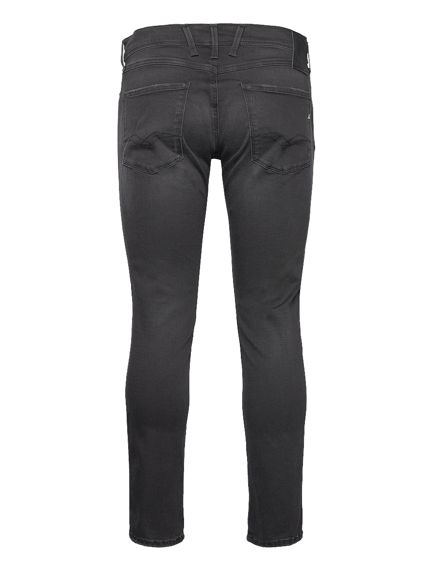 Replay - ANBASS Trousers SLIM Hyper Cloud - kitsad teksad - black - 2