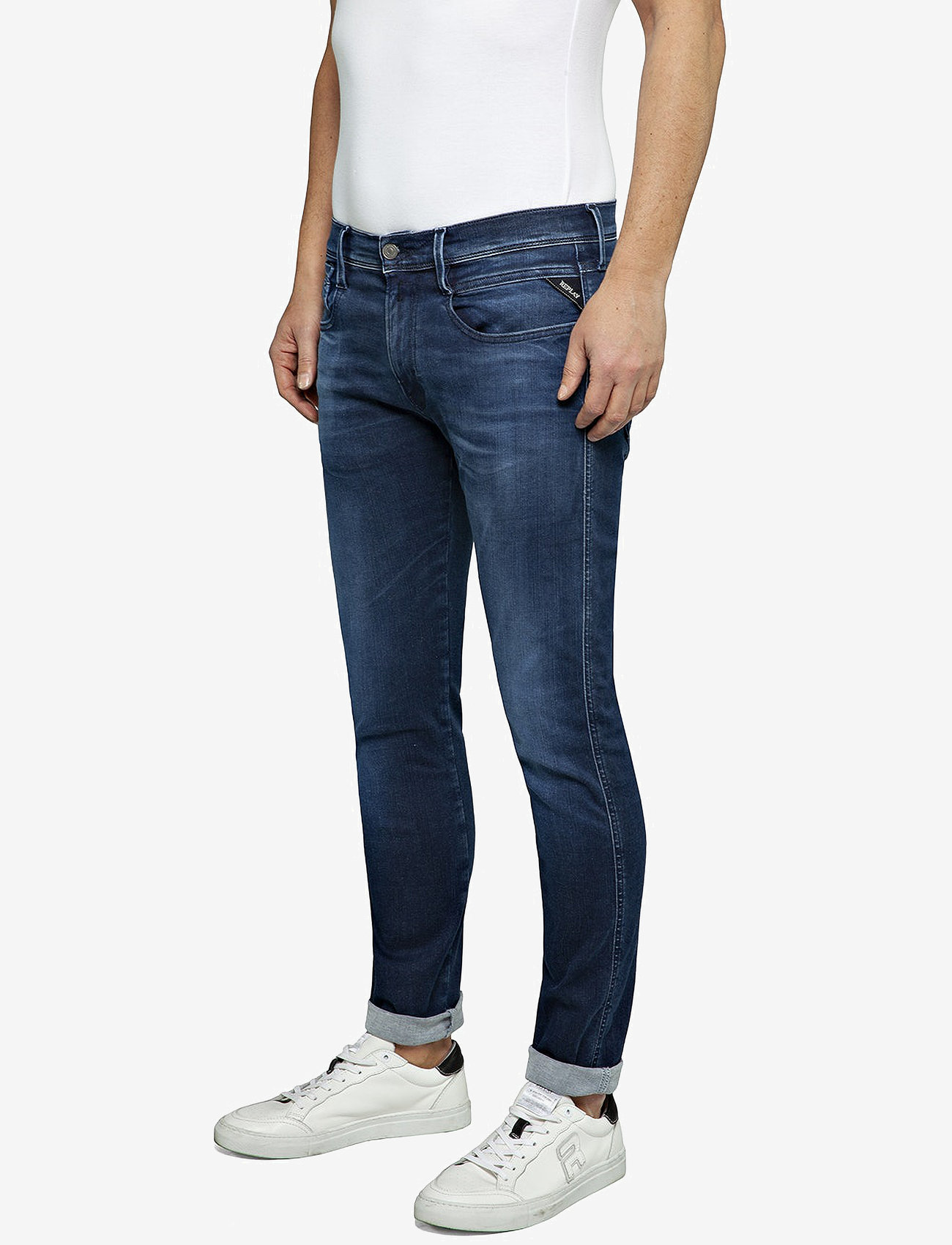 Replay - ANBASS Trousers SLIM Hyper Cloud - slim fit jeans - blue - 4