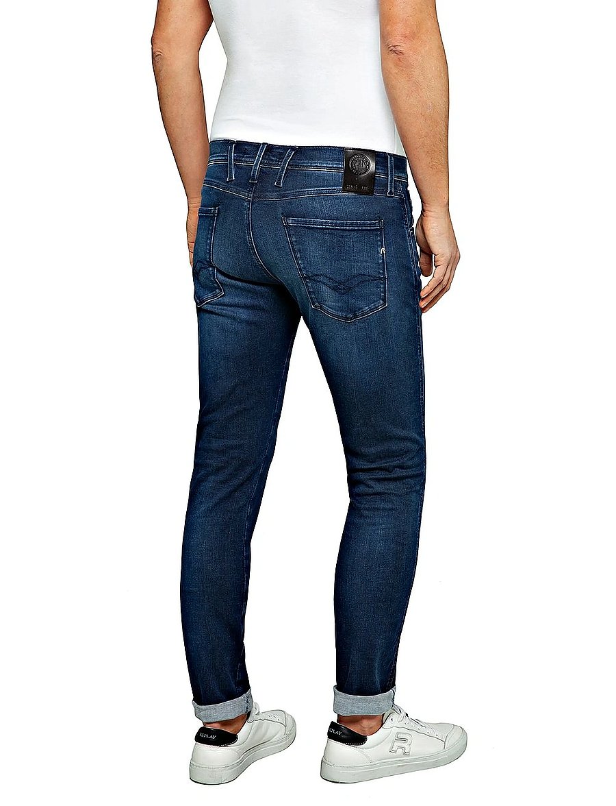 Replay - ANBASS Trousers SLIM Hyper Cloud - slim-fit jeans - dark blue - 3