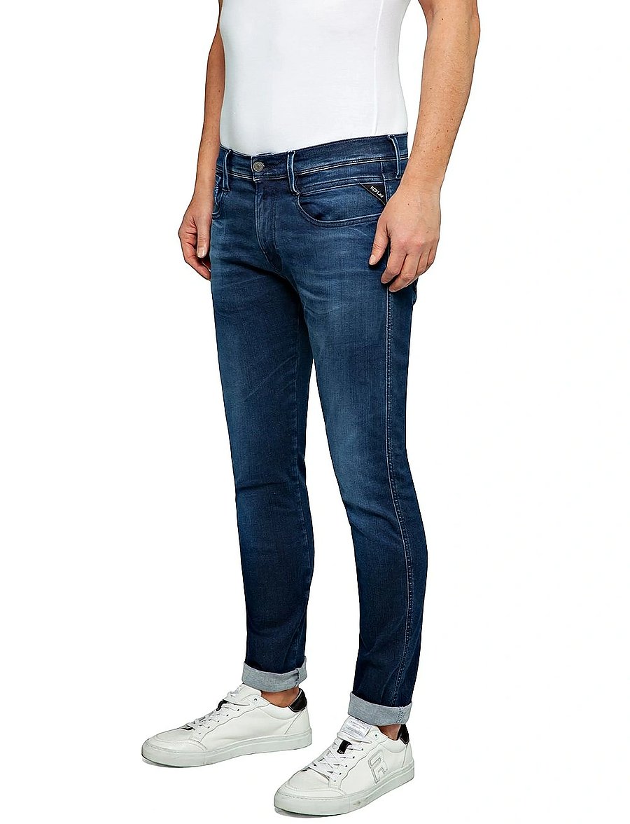 Replay - ANBASS Trousers SLIM Hyper Cloud - slim-fit jeans - dark blue - 4