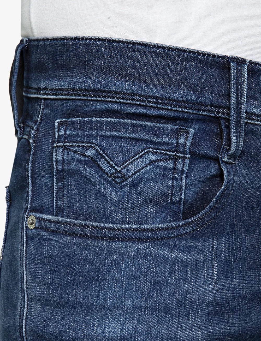 Replay - ANBASS Trousers SLIM Hyper Cloud - slim jeans - dark blue - 5