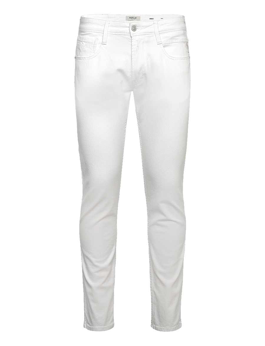 Replay - ANBASS SLIM C-Stretch DENIM Trousers - slim jeans - white - 1