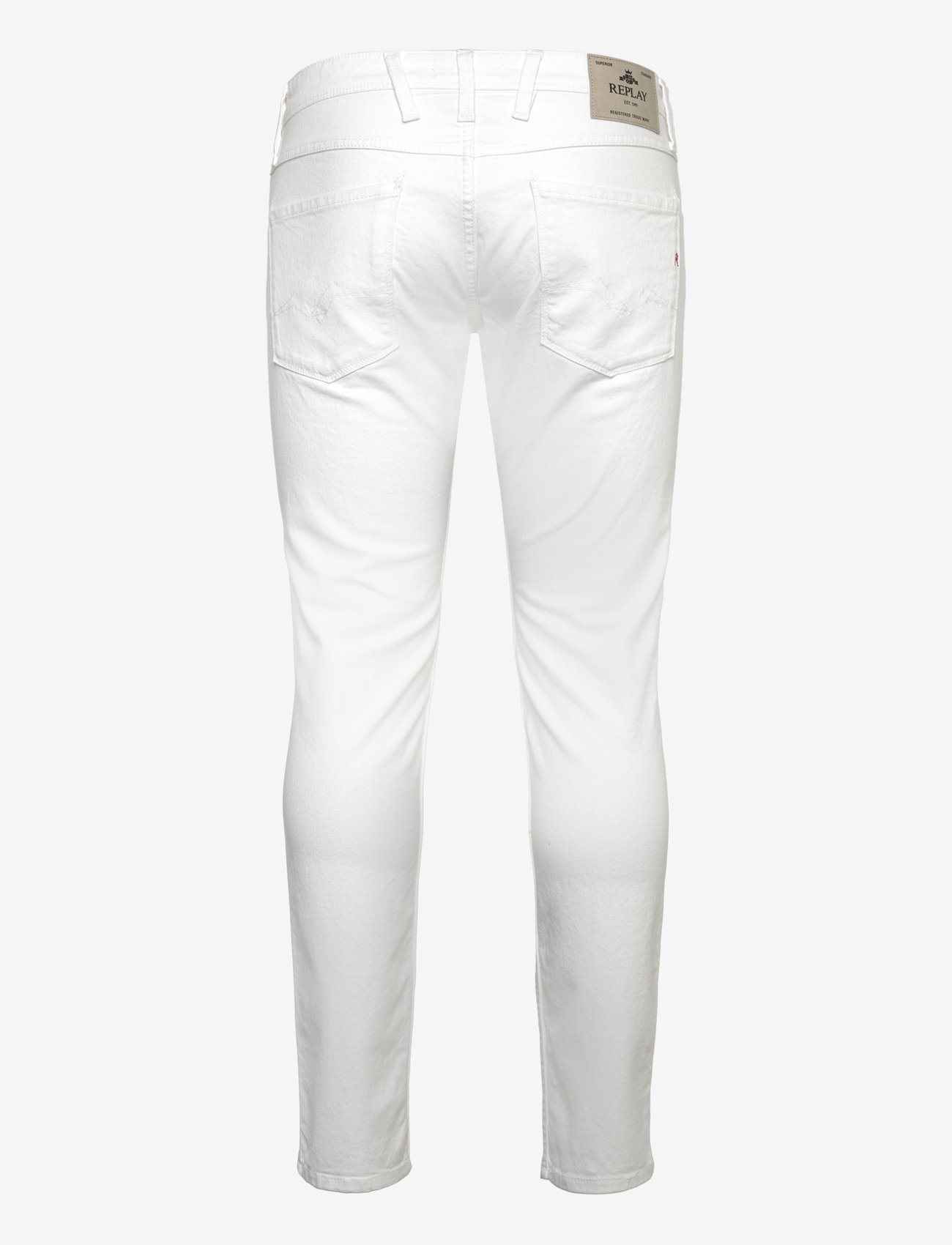 Replay - ANBASS Trousers SLIM C-Stretch - slim fit -farkut - white - 2