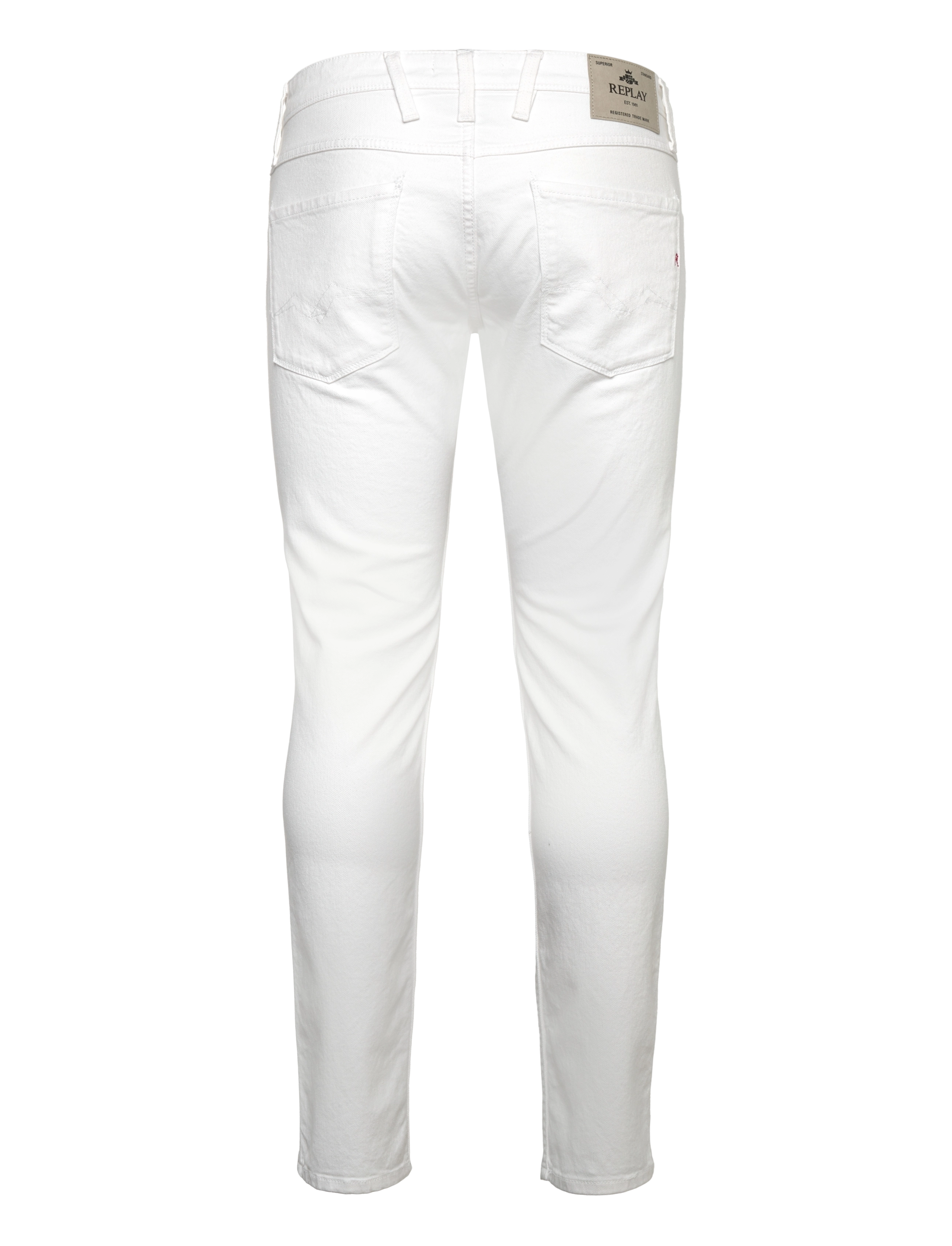 Replay - ANBASS SLIM C-Stretch  DENIM Trousers - kitsad teksad - white - 2
